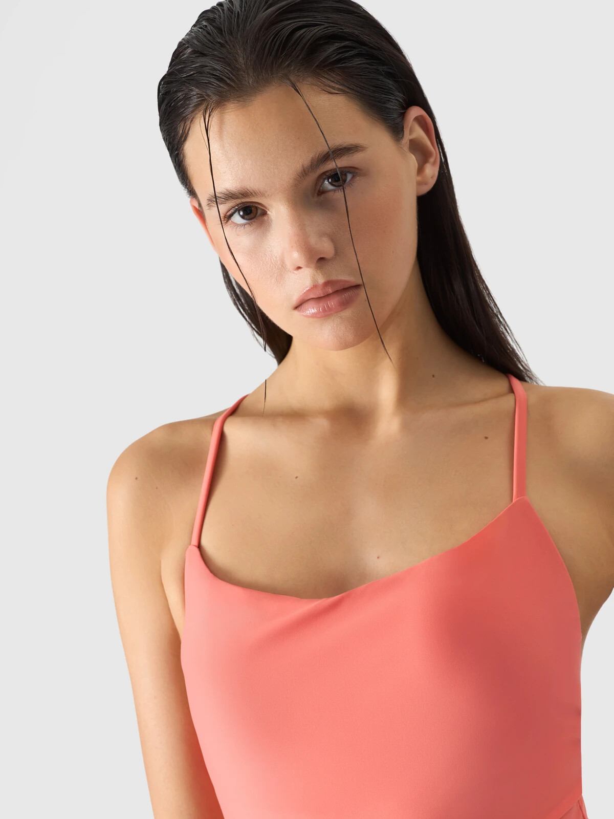 Women's 4F One-Piece Swimsuit - Salmon