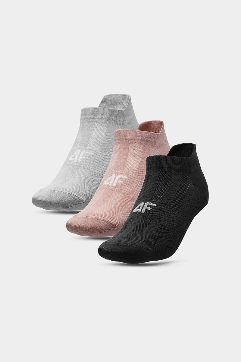 4F Women's 3-BACK Training Socks Multicolored