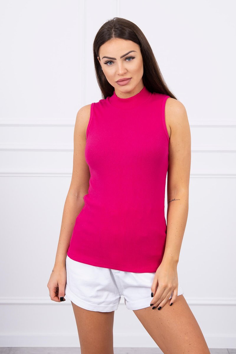 Fuchsia Sleeveless Blouse