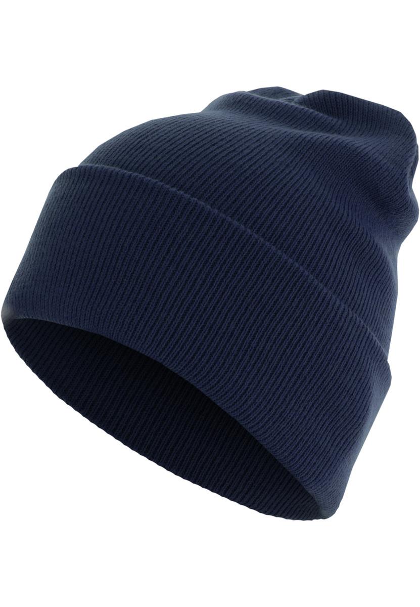 Beanie Basic Flap Long Version navy