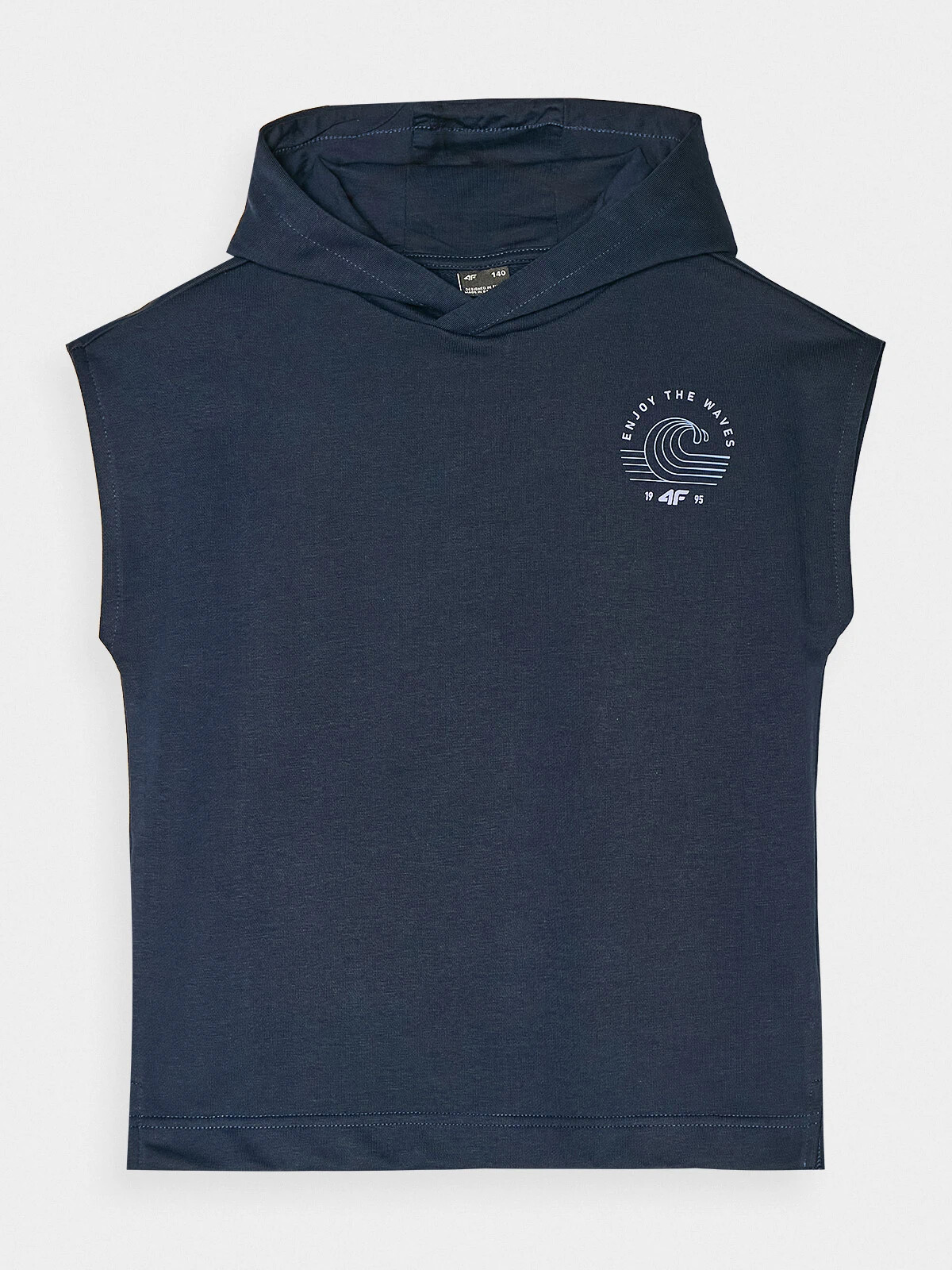 Boys&#039; 4F Hooded Sweatshirt - Dark Blue