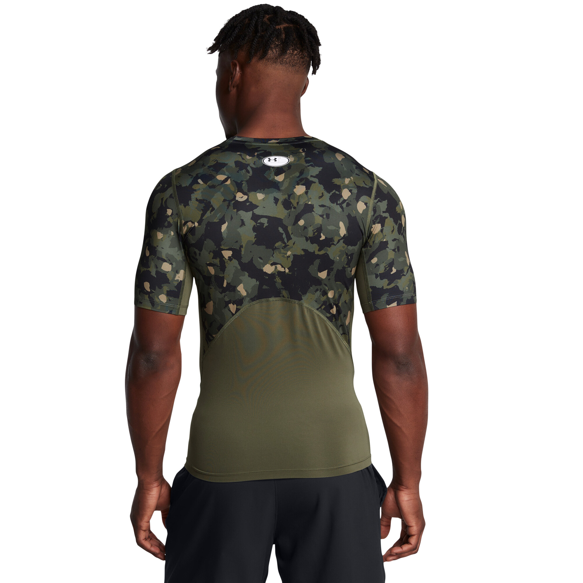 UA HG Armour Prtd SS-GRN