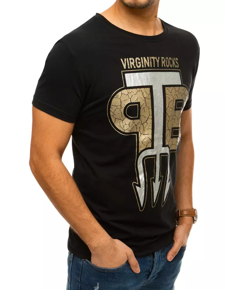 Black RX4383 men´s T-shirt with print