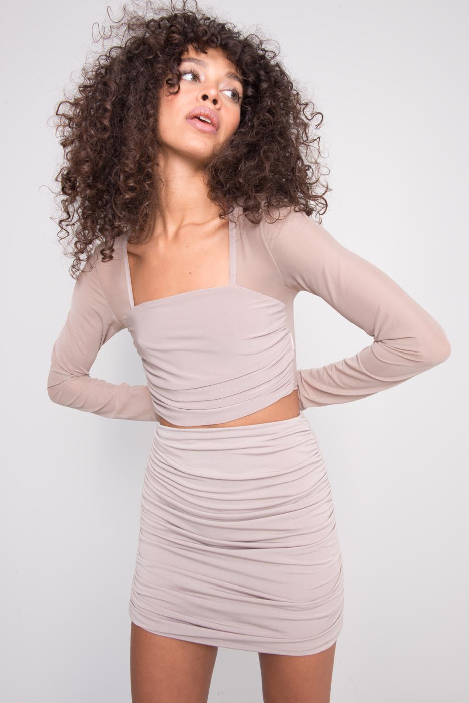 Dark beige blouse BSL