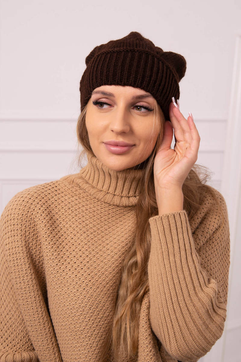 Ladies beanie Ingrid K371 brown