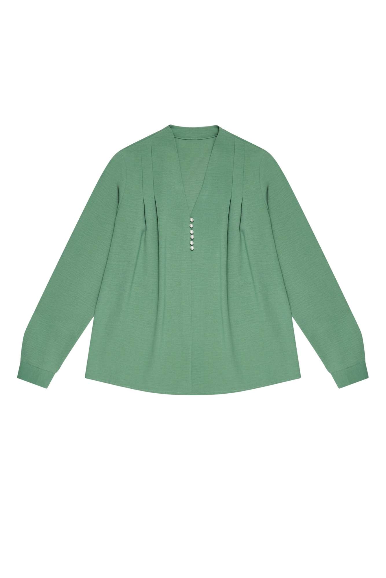 Plain shirt with decorative appliqué