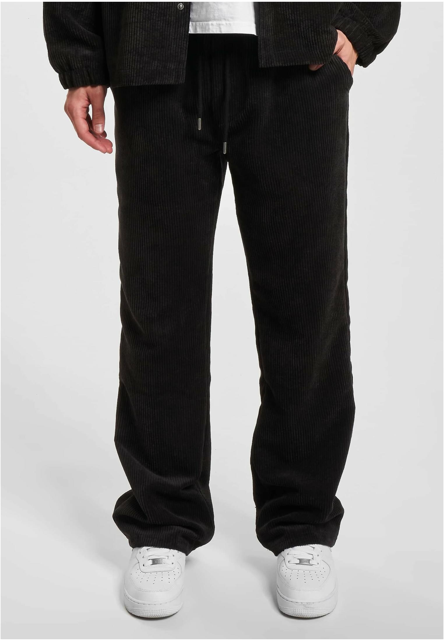 Men's Cord Sweatpants Black