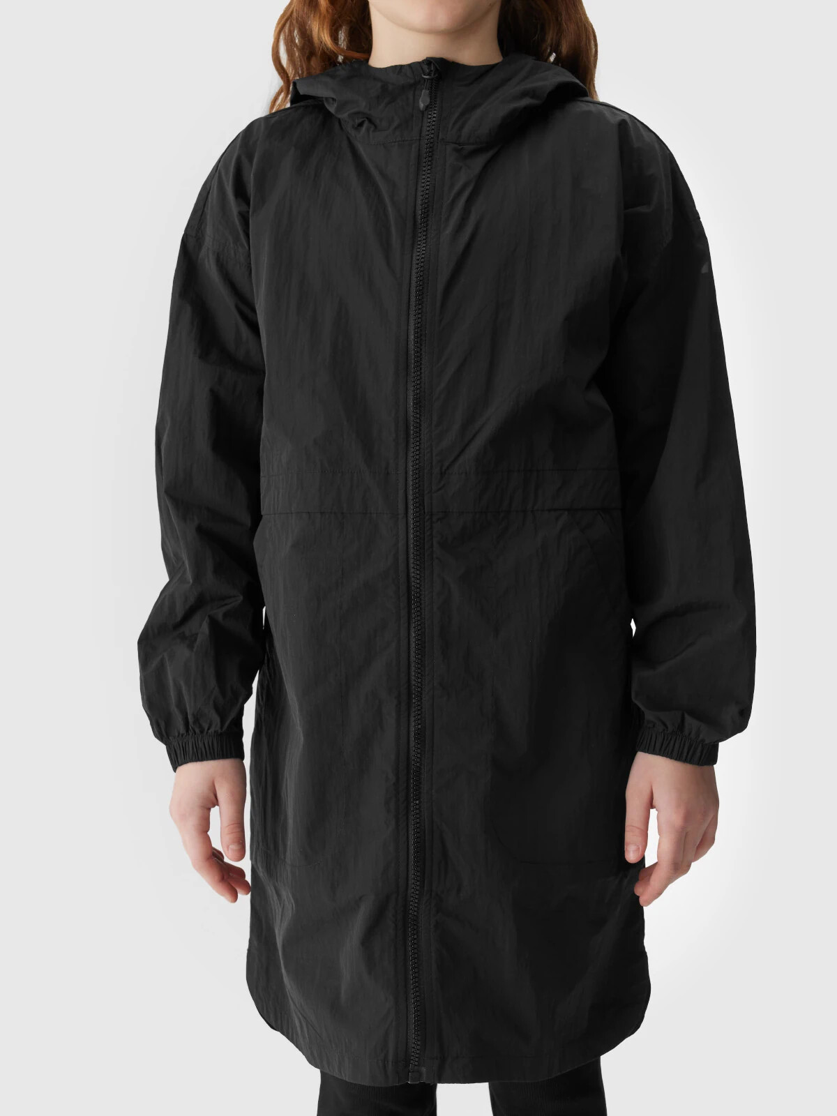 Girls' transitional jacket 4F - black