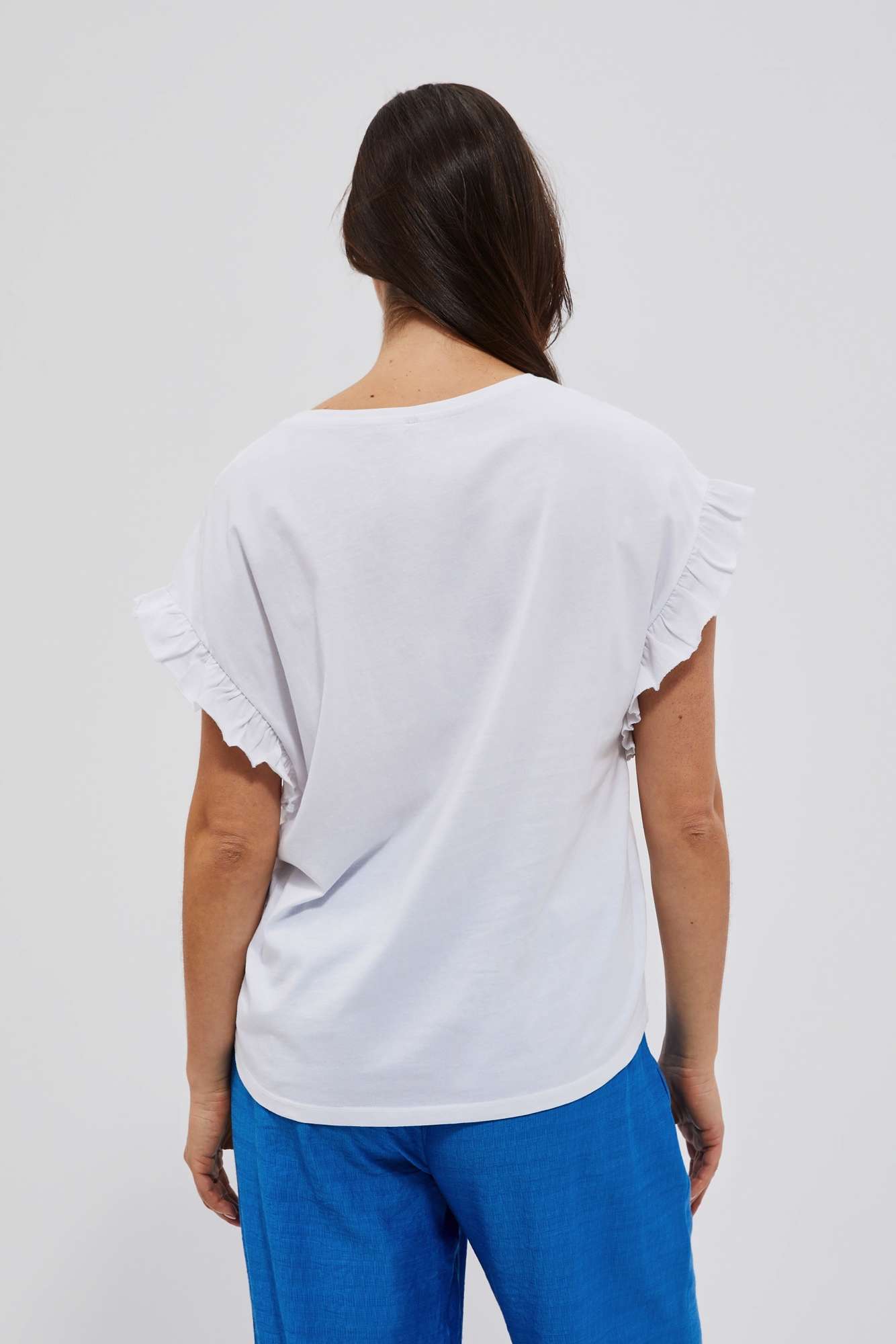 WOMEN'S T-SHIRT L-TS-4078 WHITE