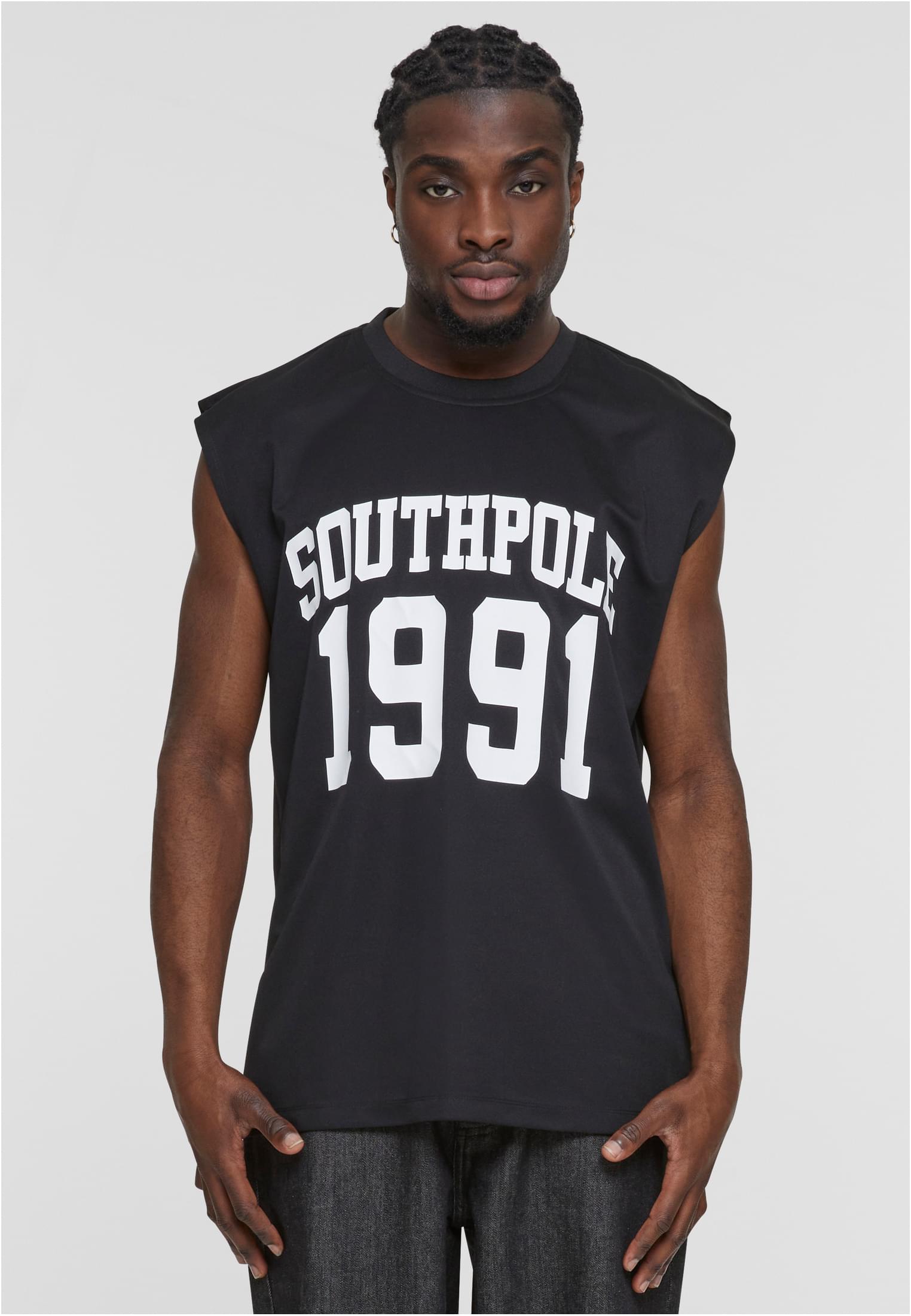 Men's Tank Top Southpole College Black