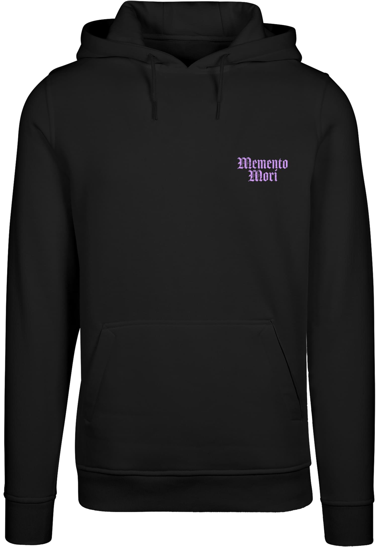Mens hoodie Memento Mori black
