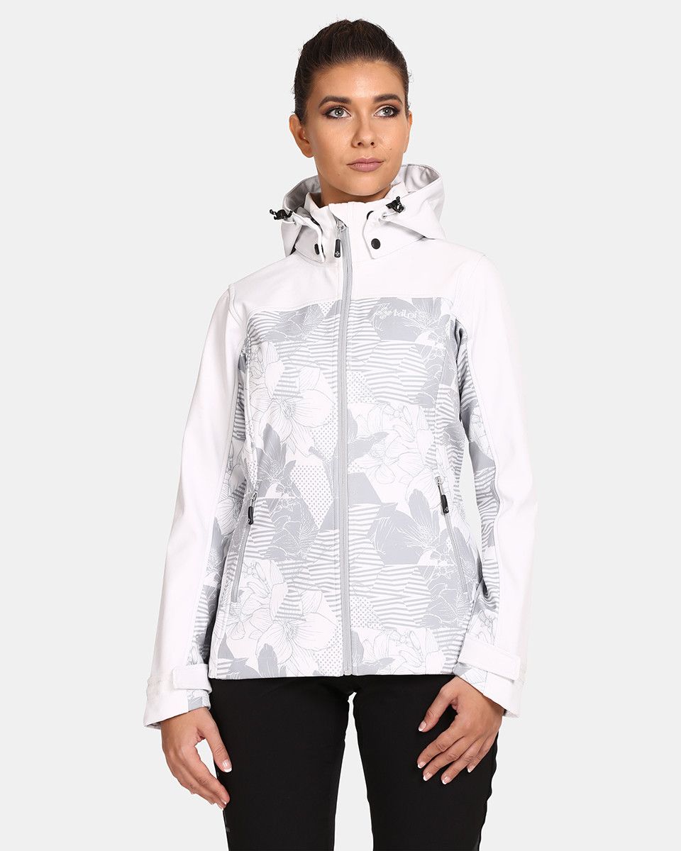 Women's softshell jacket Kilpi RAVIA-W Light grey