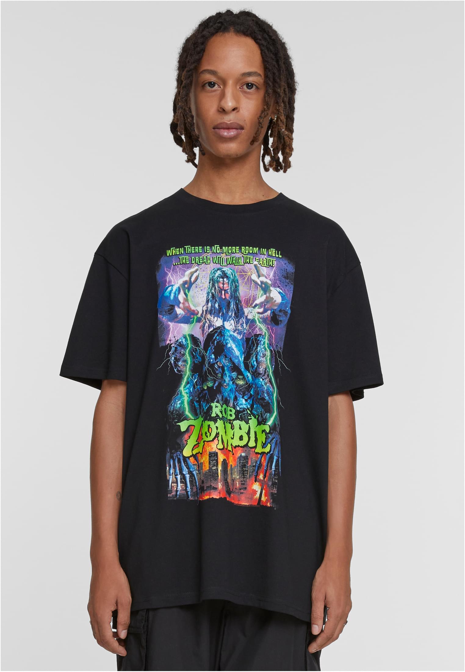 Levně Luxusní tričko X Rob Zombie Heavy Overize černé