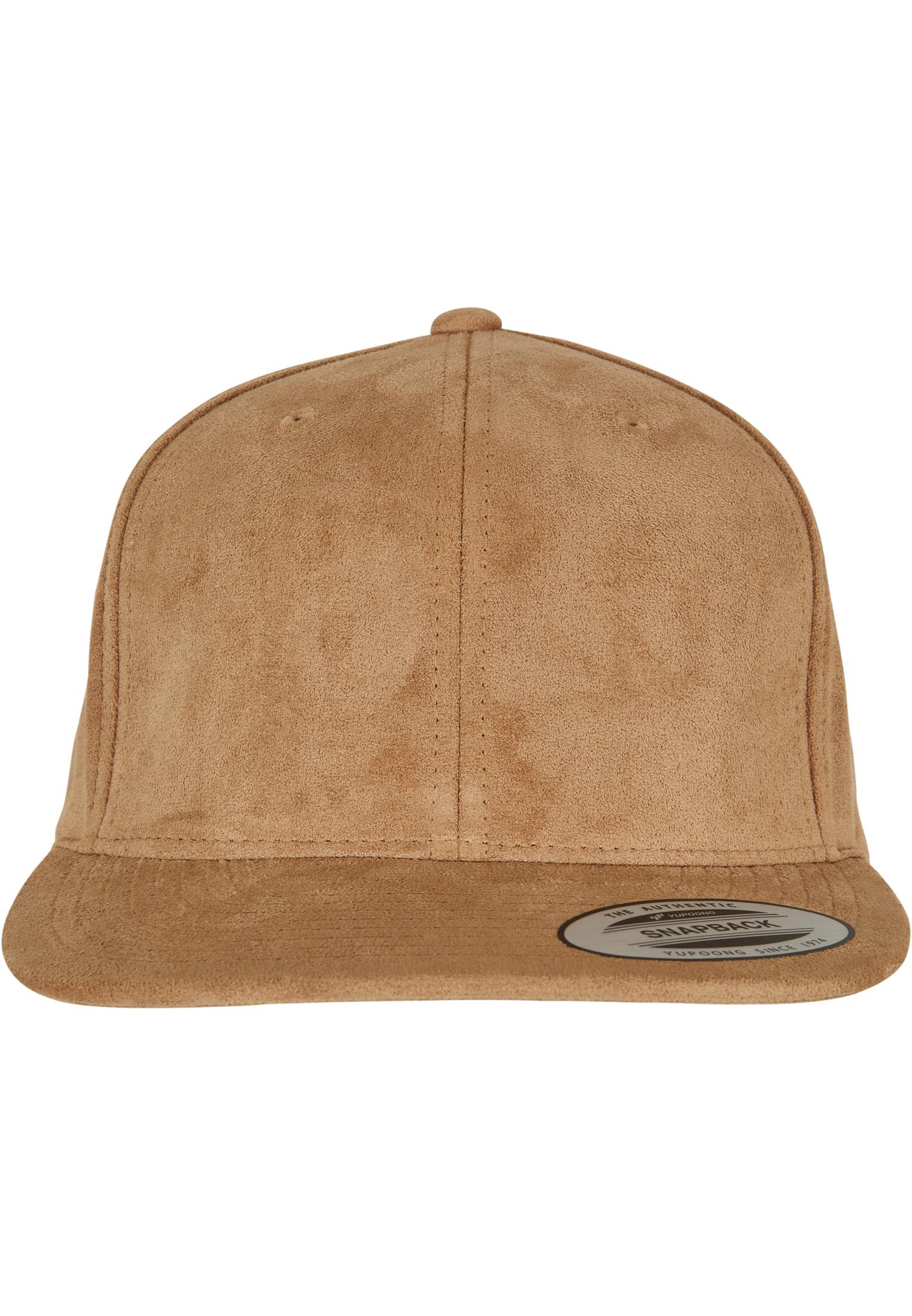 Suede Leather Snapback khaki
