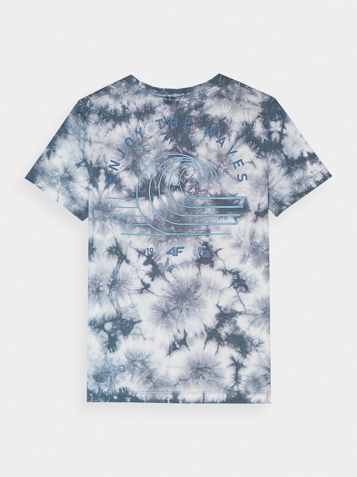 Boys' T-shirt with 4F print - multicolor