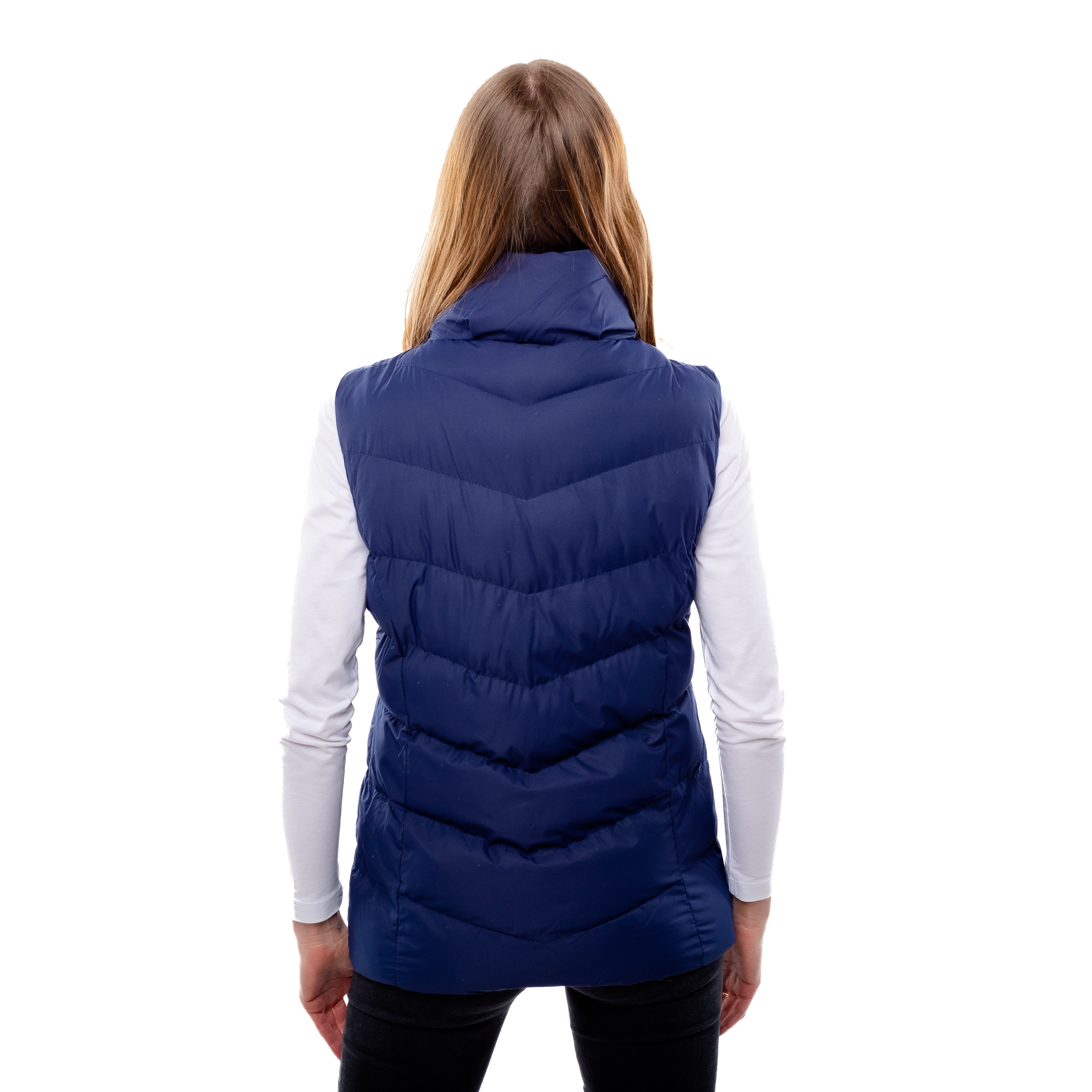 Women's quilted vest GLANO - dark blue