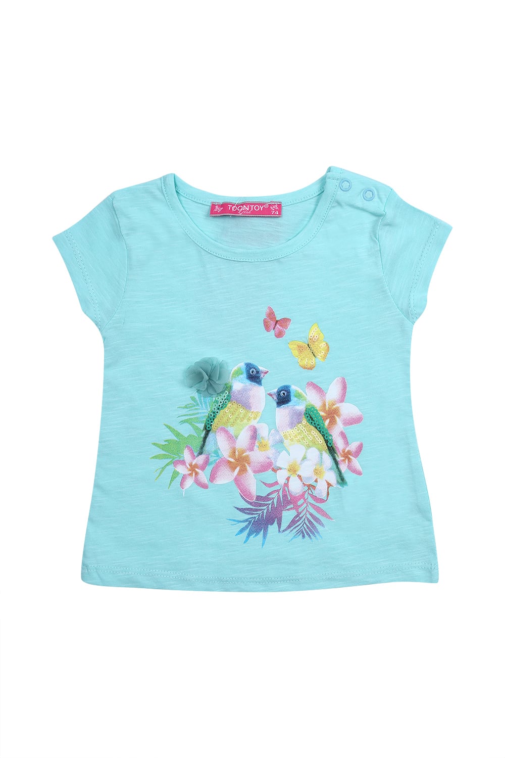 Blouse with mint application
