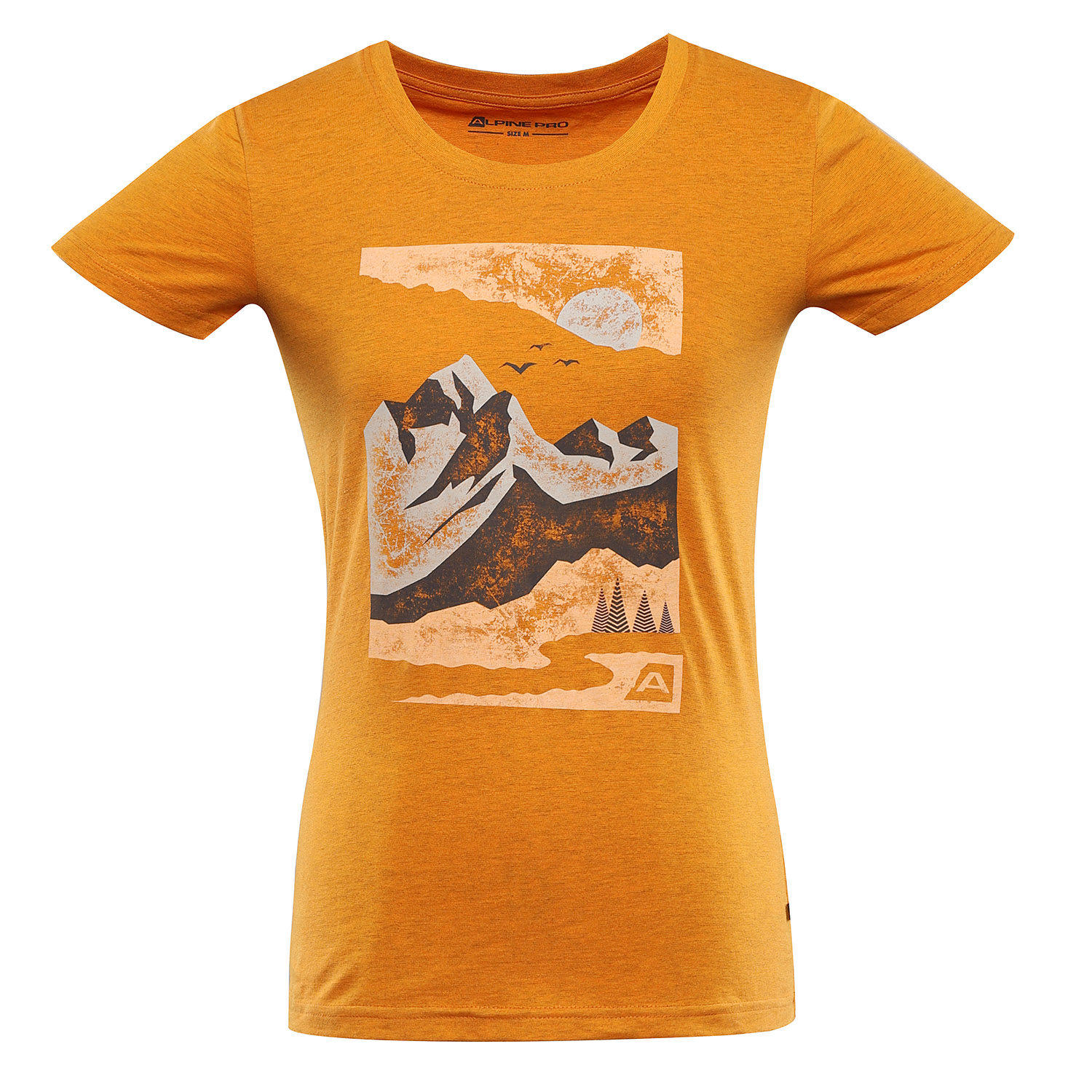 Women's cotton T-shirt ALPINE PRO BOLENA russet orange variant PA