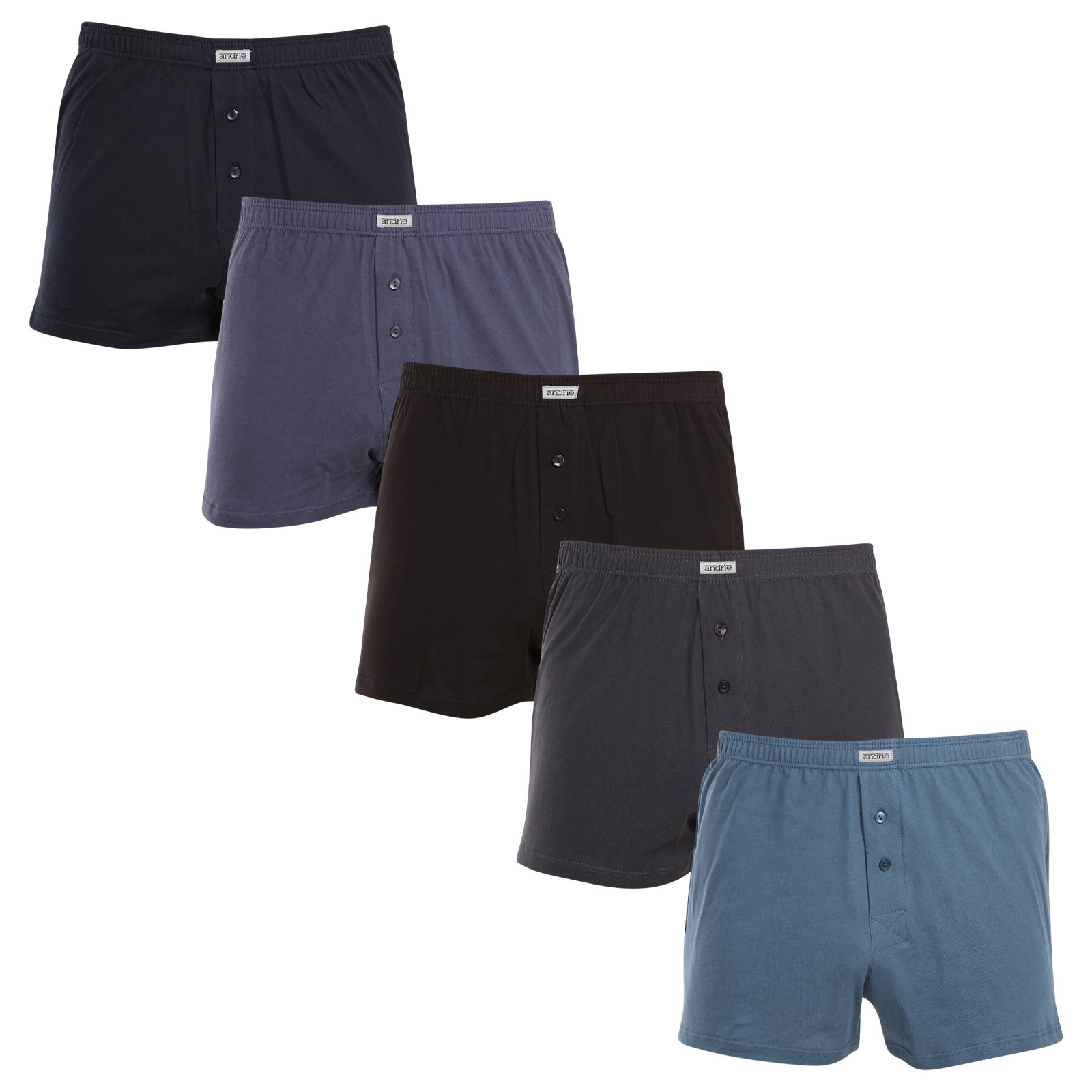 5PACK men's boxer shorts Andrie multicolor