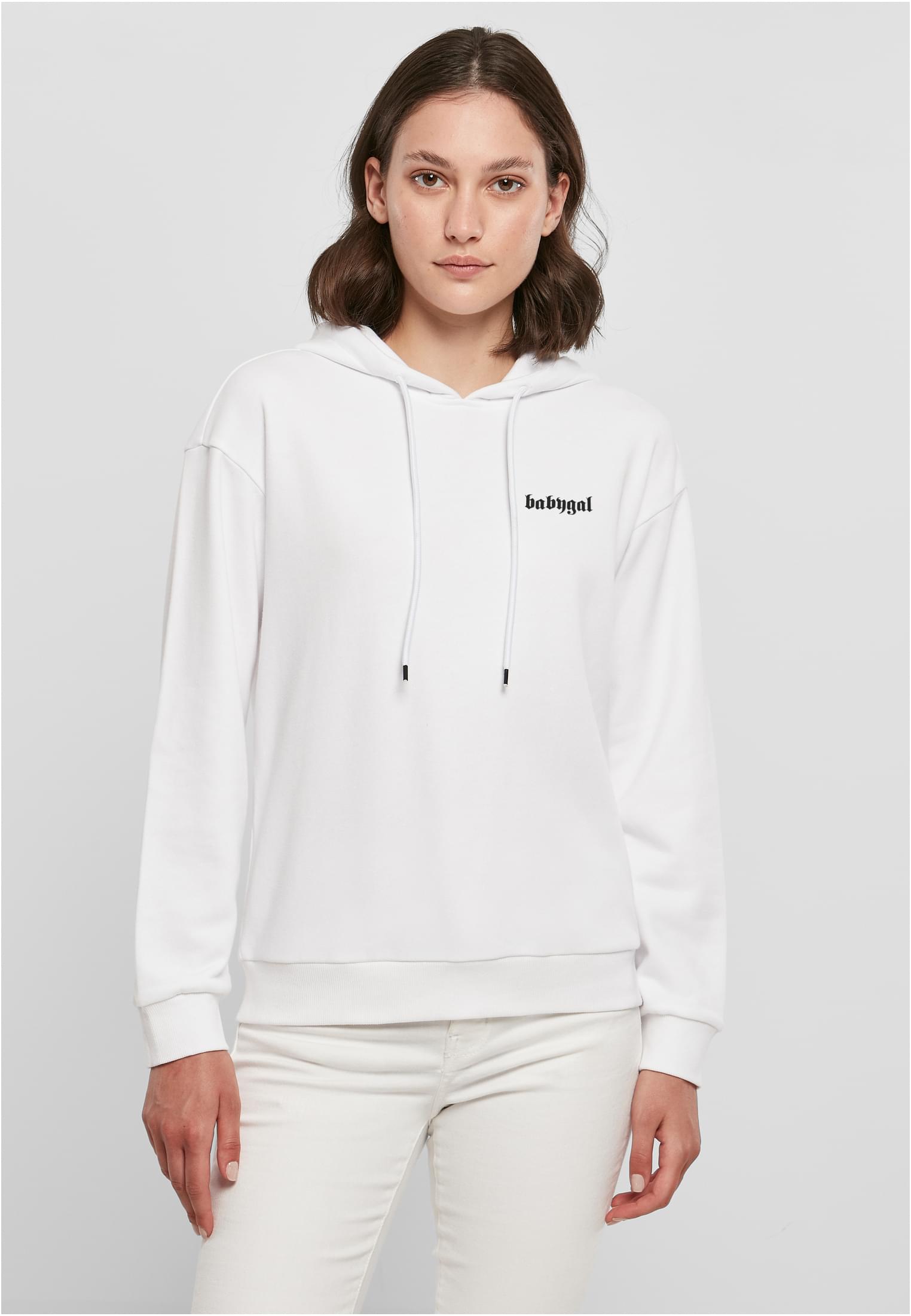 Women's Babygal Hoody White Sweatshirt