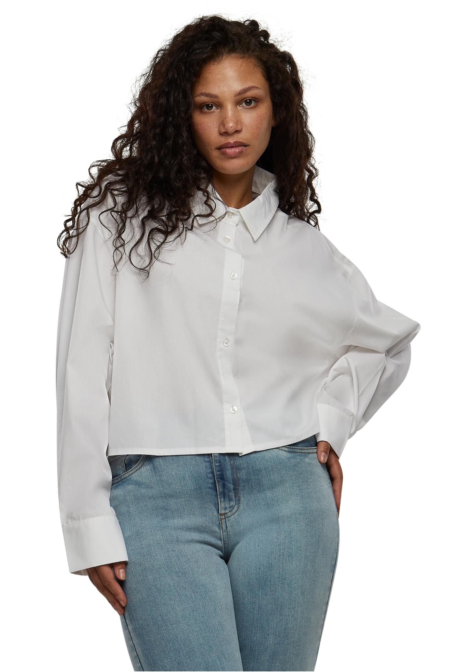 Women's oversized blouse in white