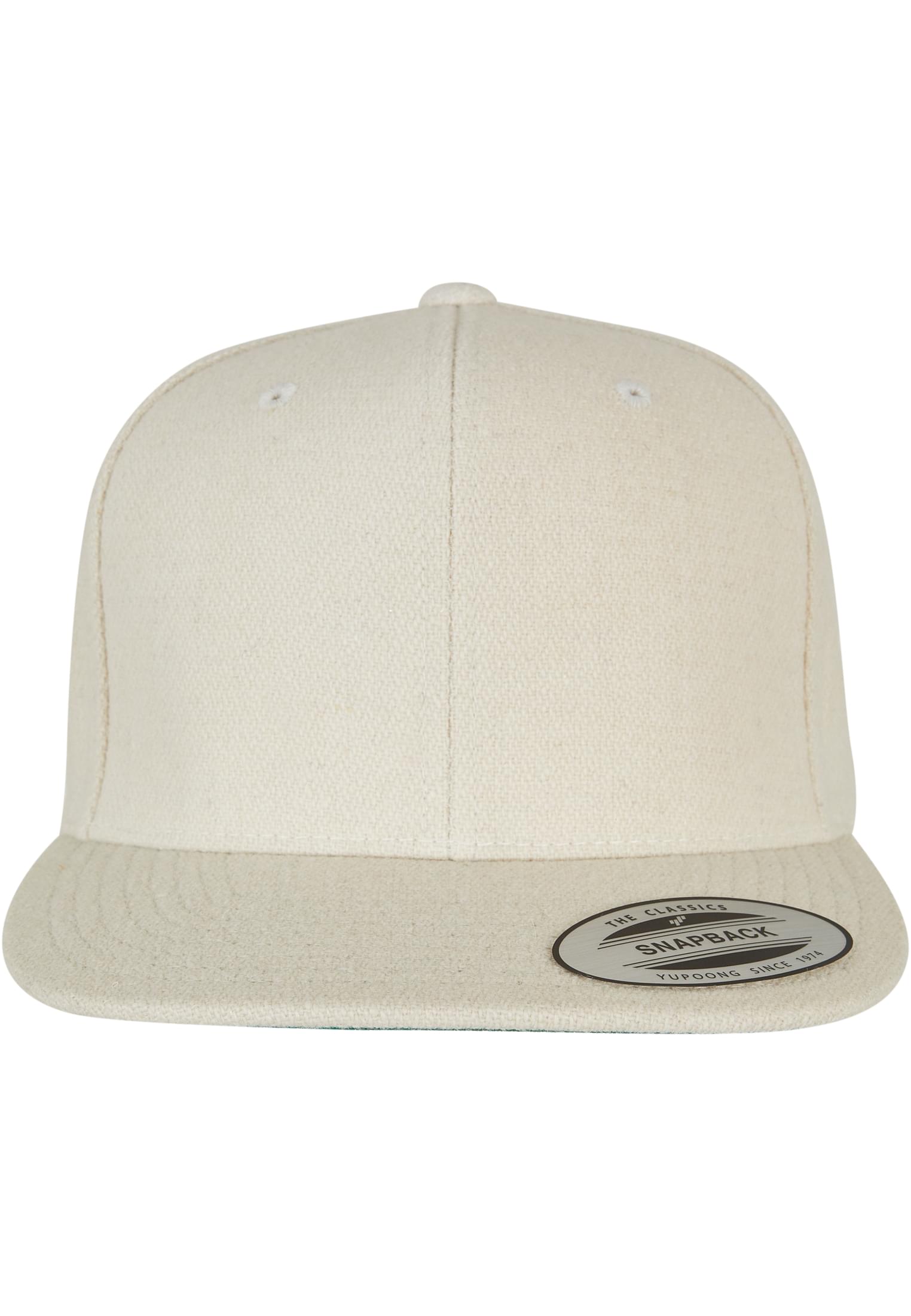 Melton Lână Snapback alb