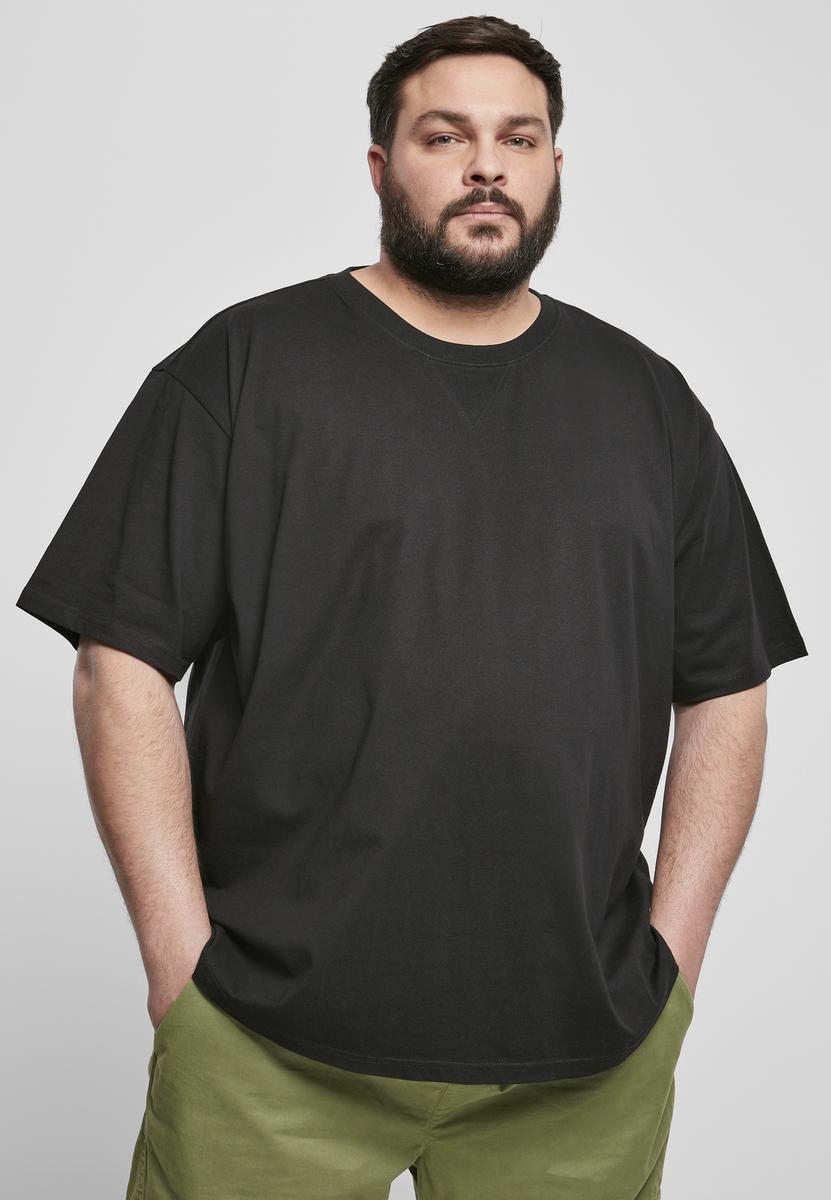 Levně Zakřivené oversized tričko z organické bavlny černé