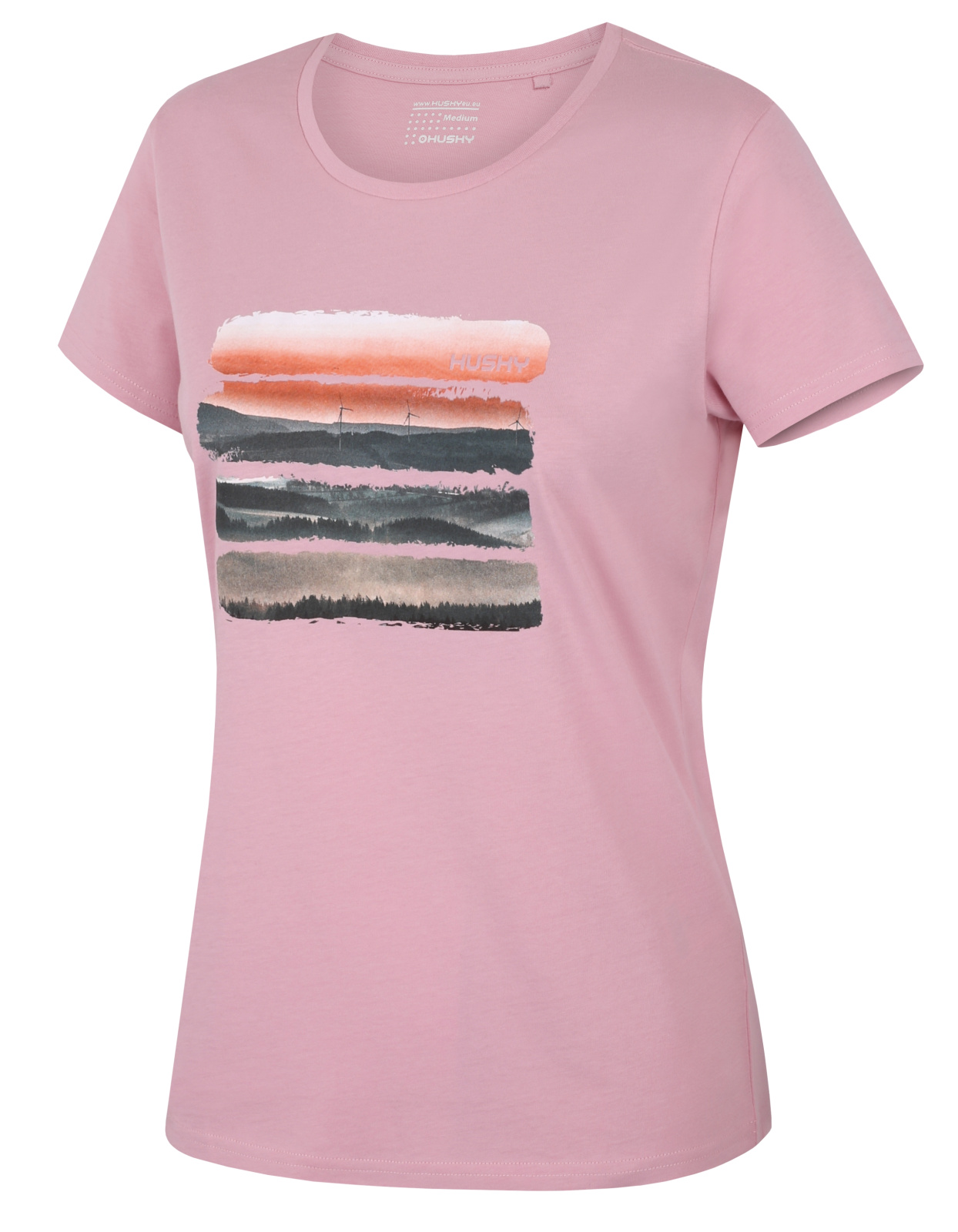 Women's cotton T-shirt HUSKY Tee Vane L light pink