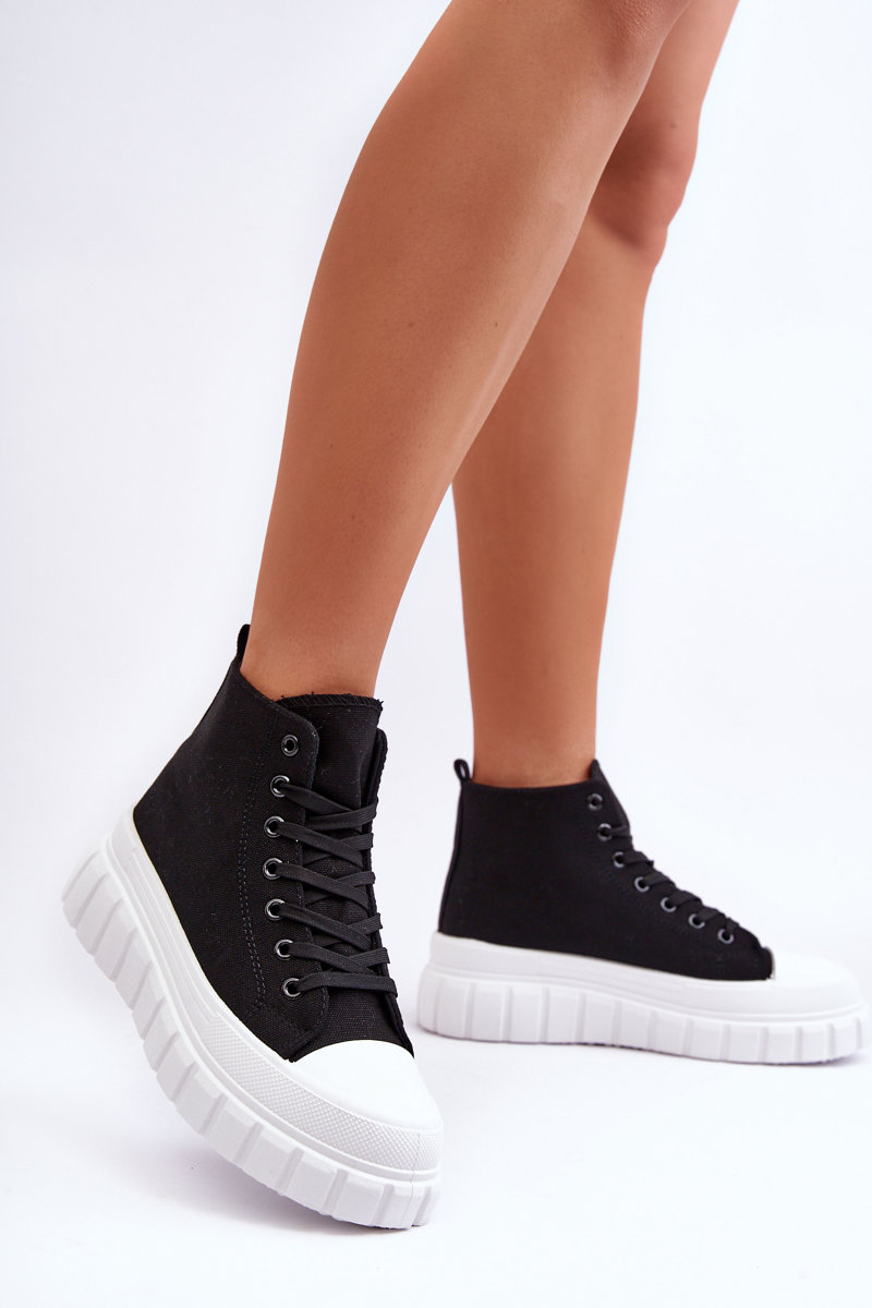 Women's High Sneakers Black Avis