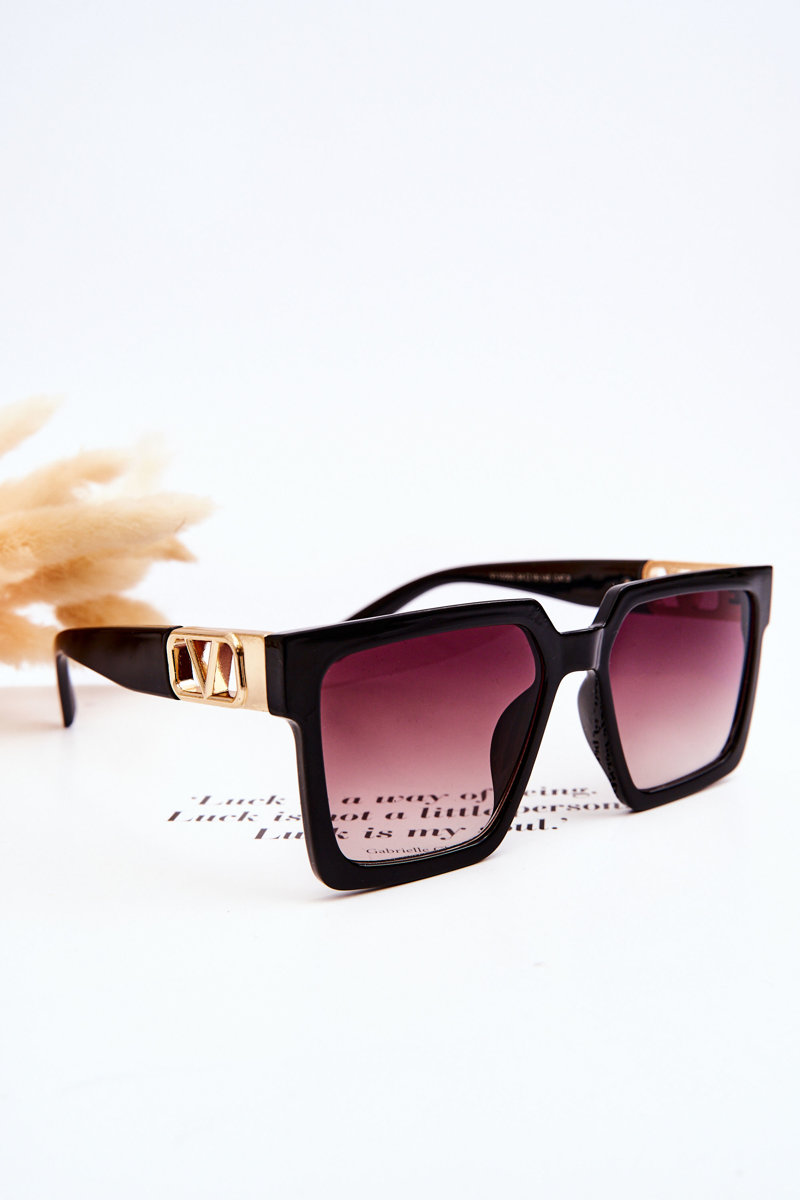 Classic Sunglasses Black Gradient Brown