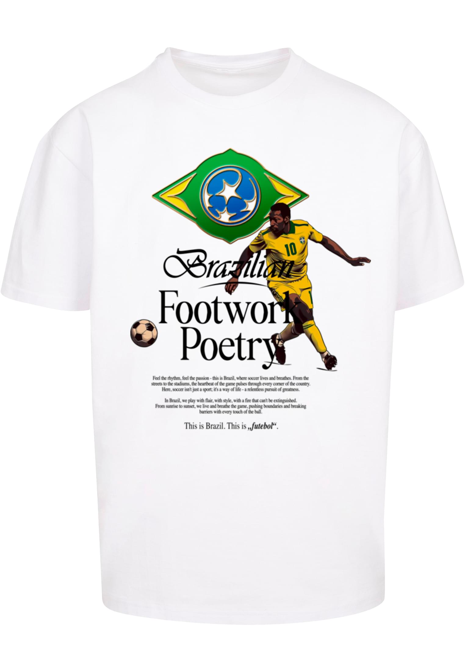 Men's T-shirt Footwork Poetry Oversize White