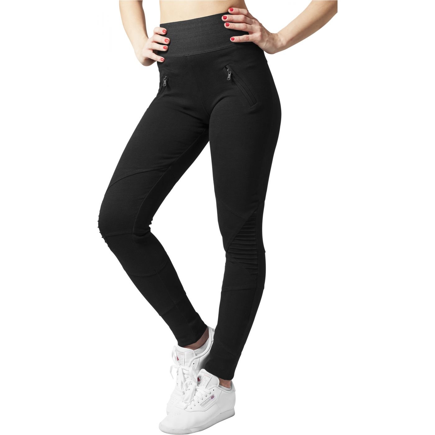 Women's High Waisted Leggings Interlock Blk/blk