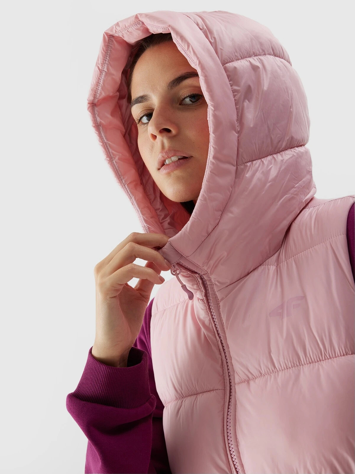 Women's 4F Synthetic Down Down Vest - Pink