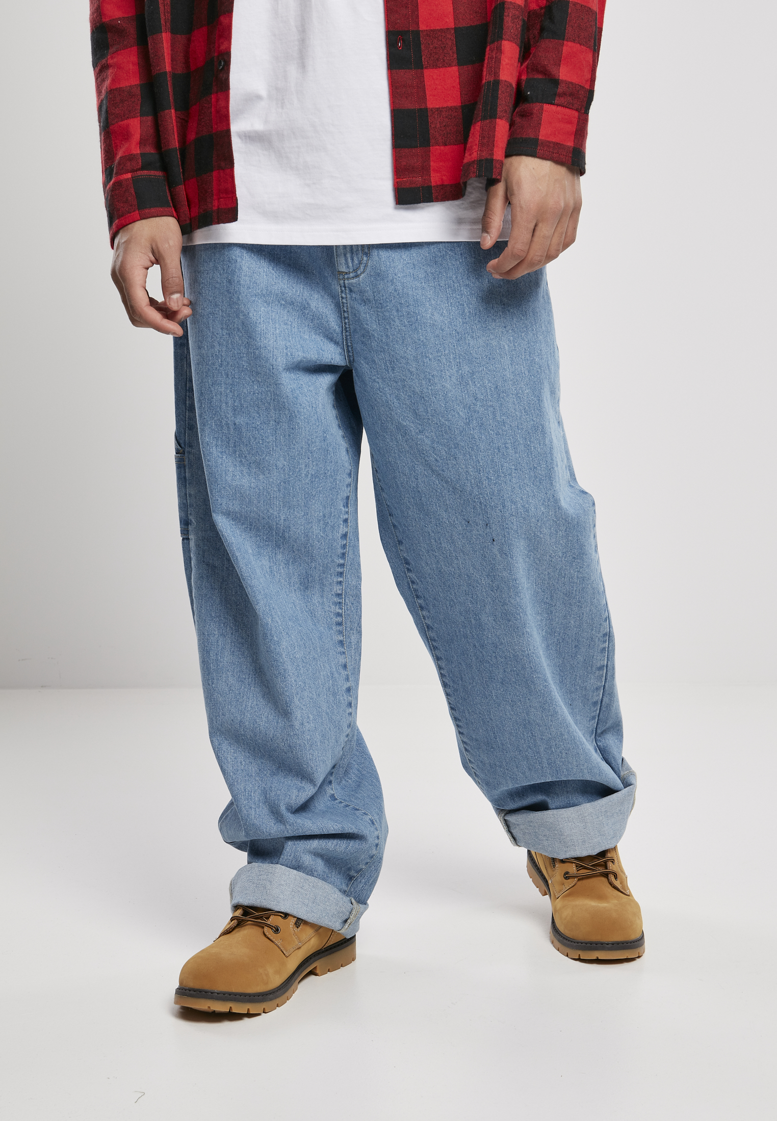 Men's loose jeans blue
