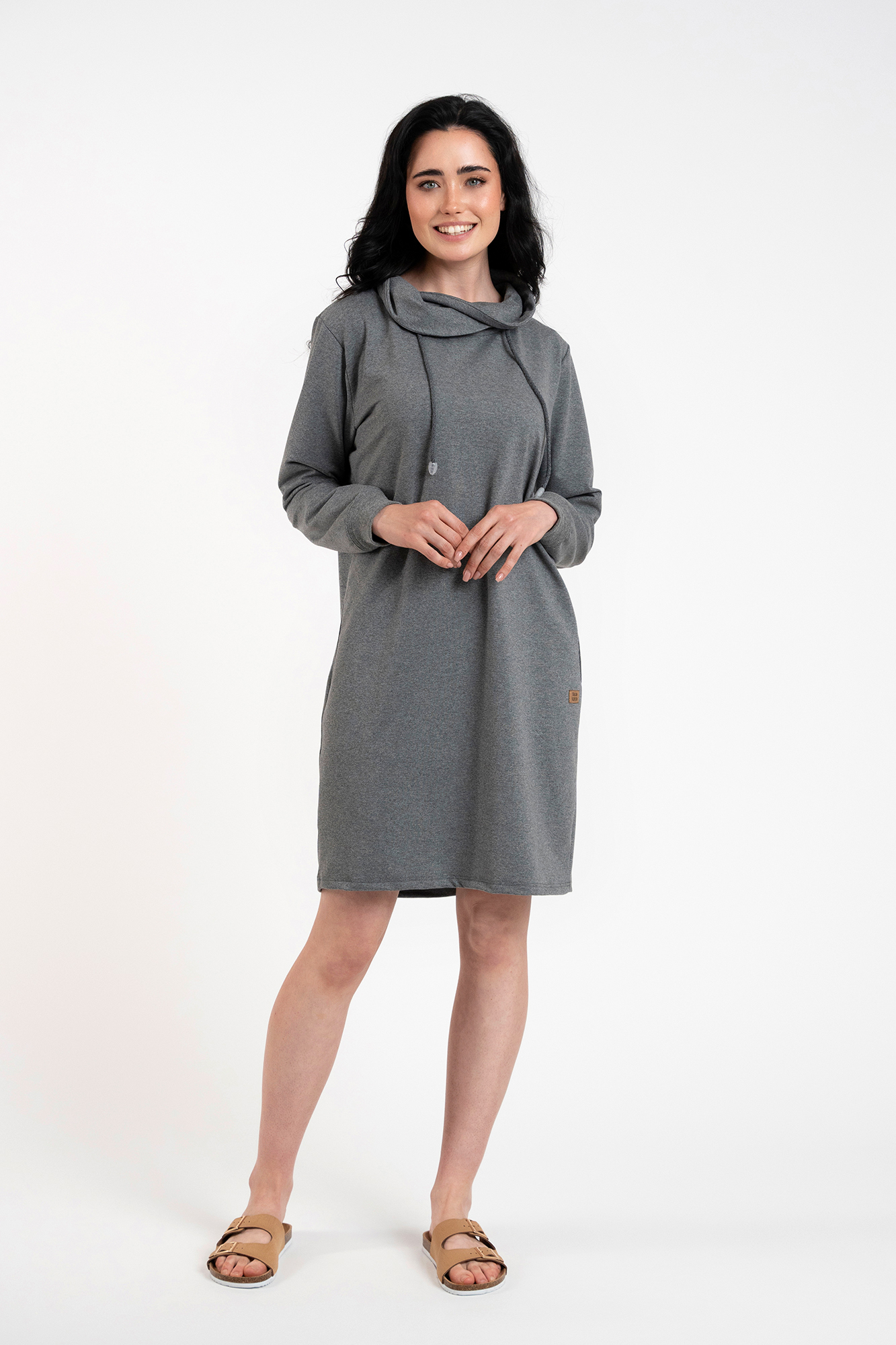Women's long-sleeved tunic Malmo - medium melange