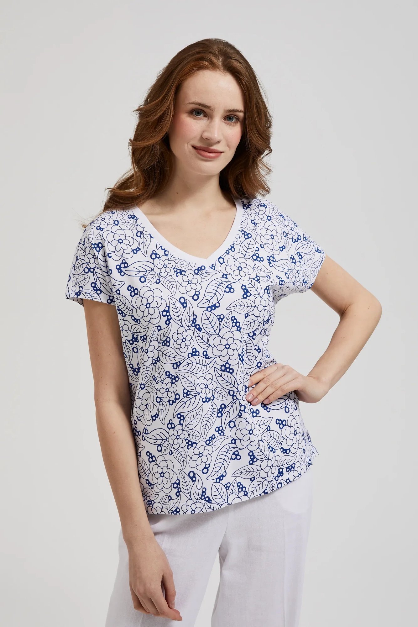 Marisse Women's Blouse L-Ts-4371 White