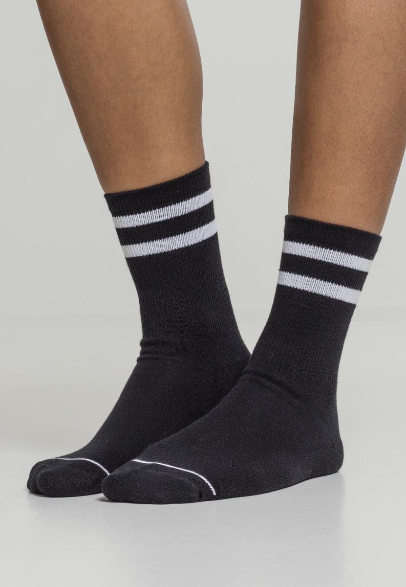 2-Tone College Socks 2-Pack black/white