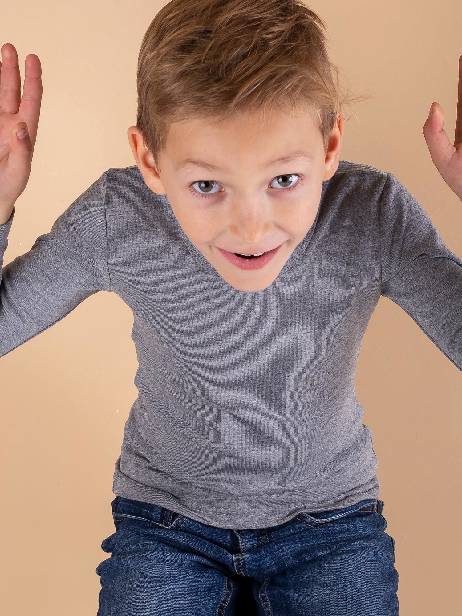 Bluza termoactiva pentru un baiat, gri