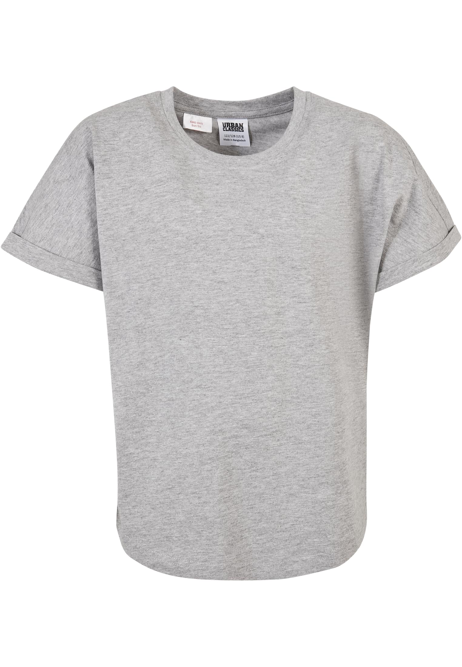 Long Shaped Turnup Tee Boys' T-Shirt - Grey