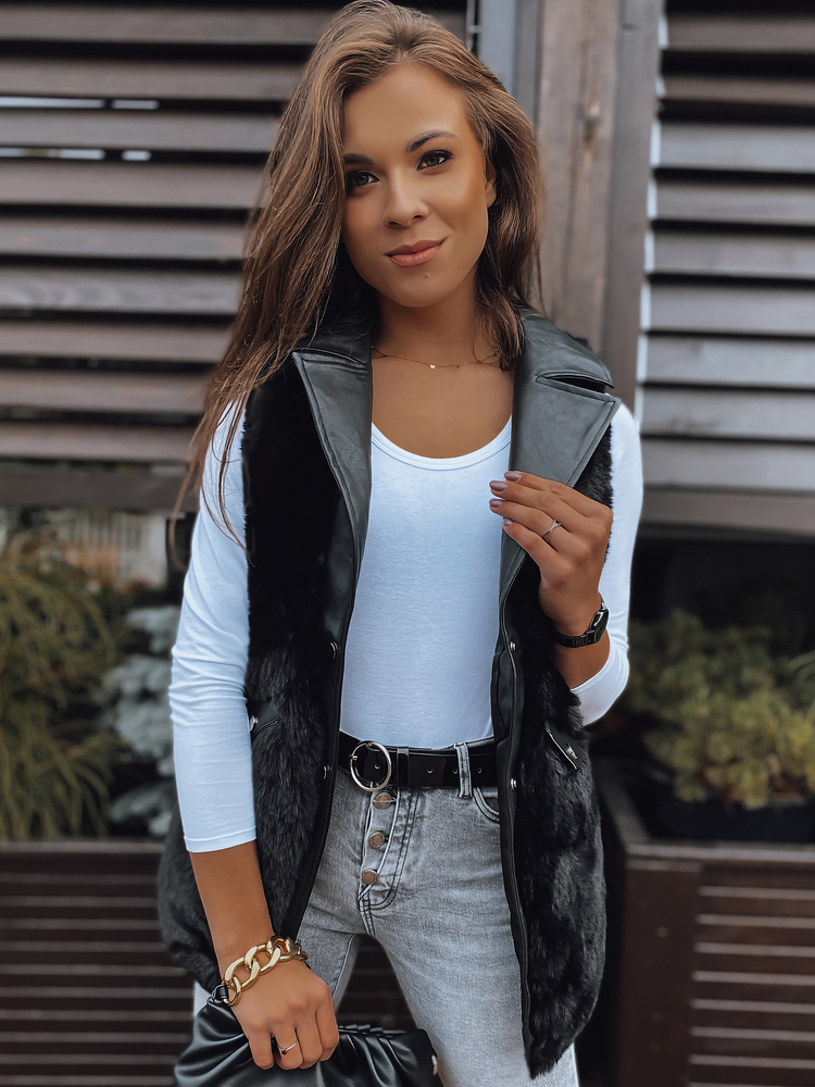 GINNO vesta pentru femei negru Dstreet