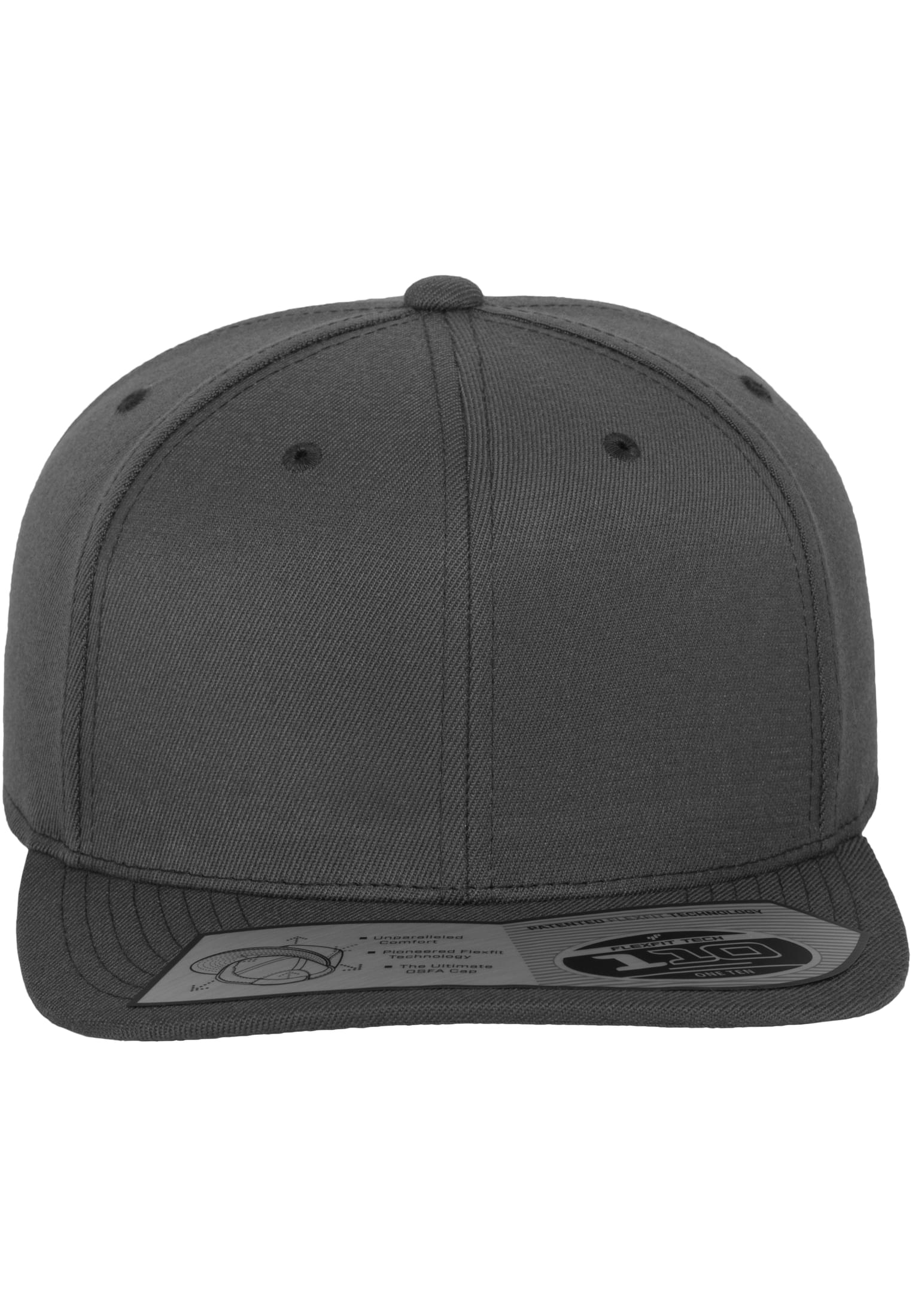 110 Fitted Snapback dark grey