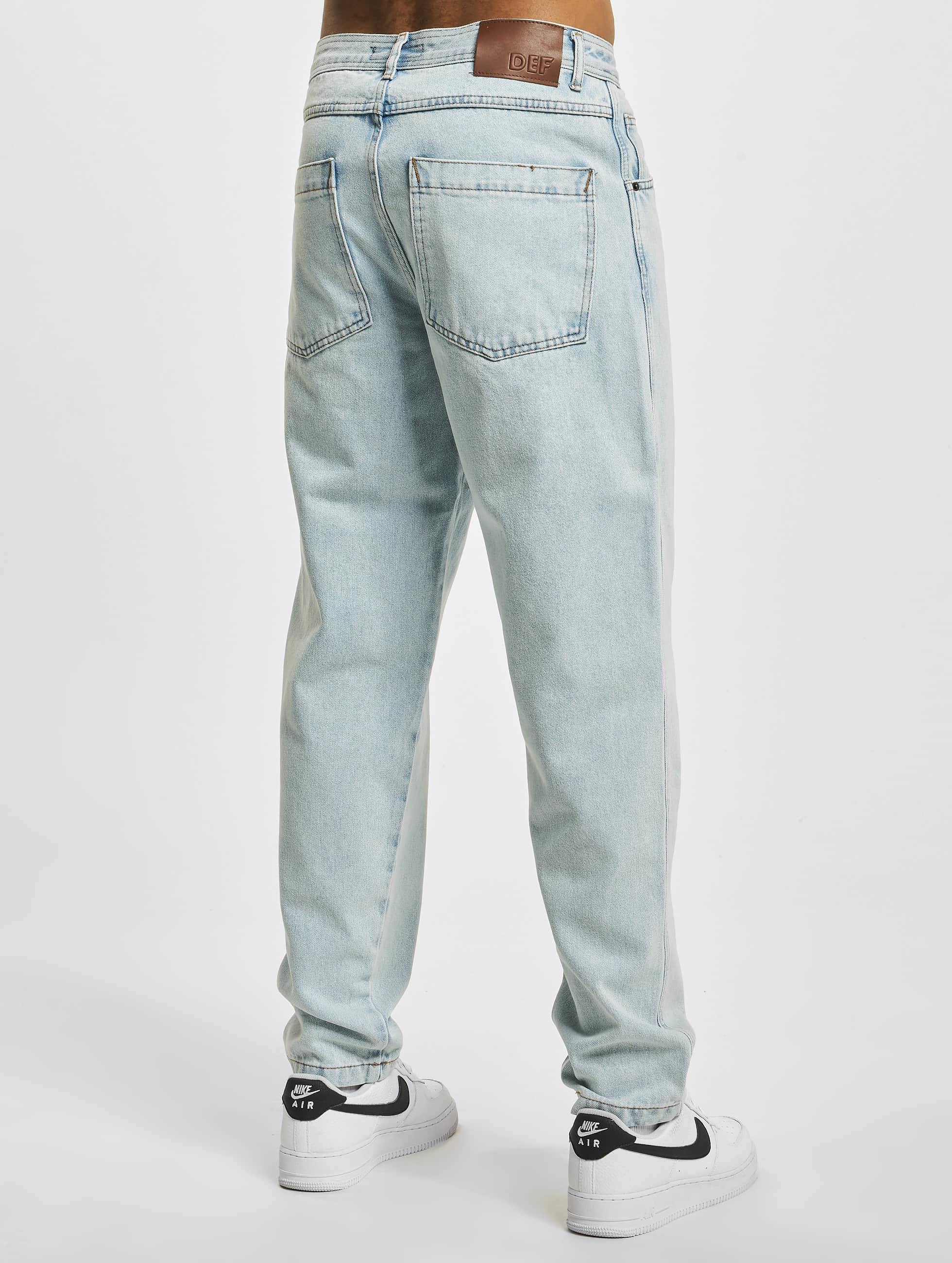 DEF Tapered Loose Fit Denim Blue Washed