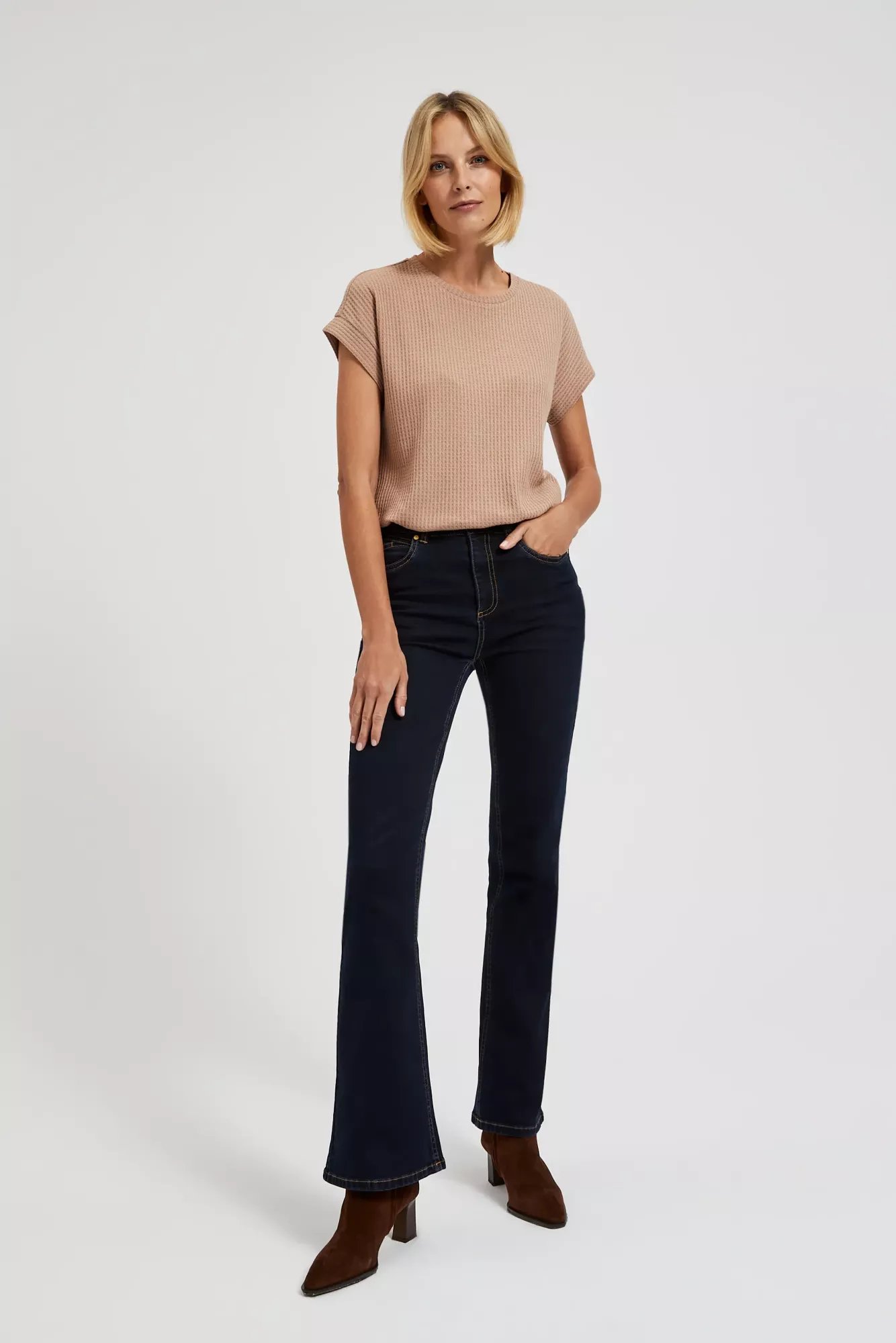 Marisse Women's Blouse L-Ts-4315 Coffee