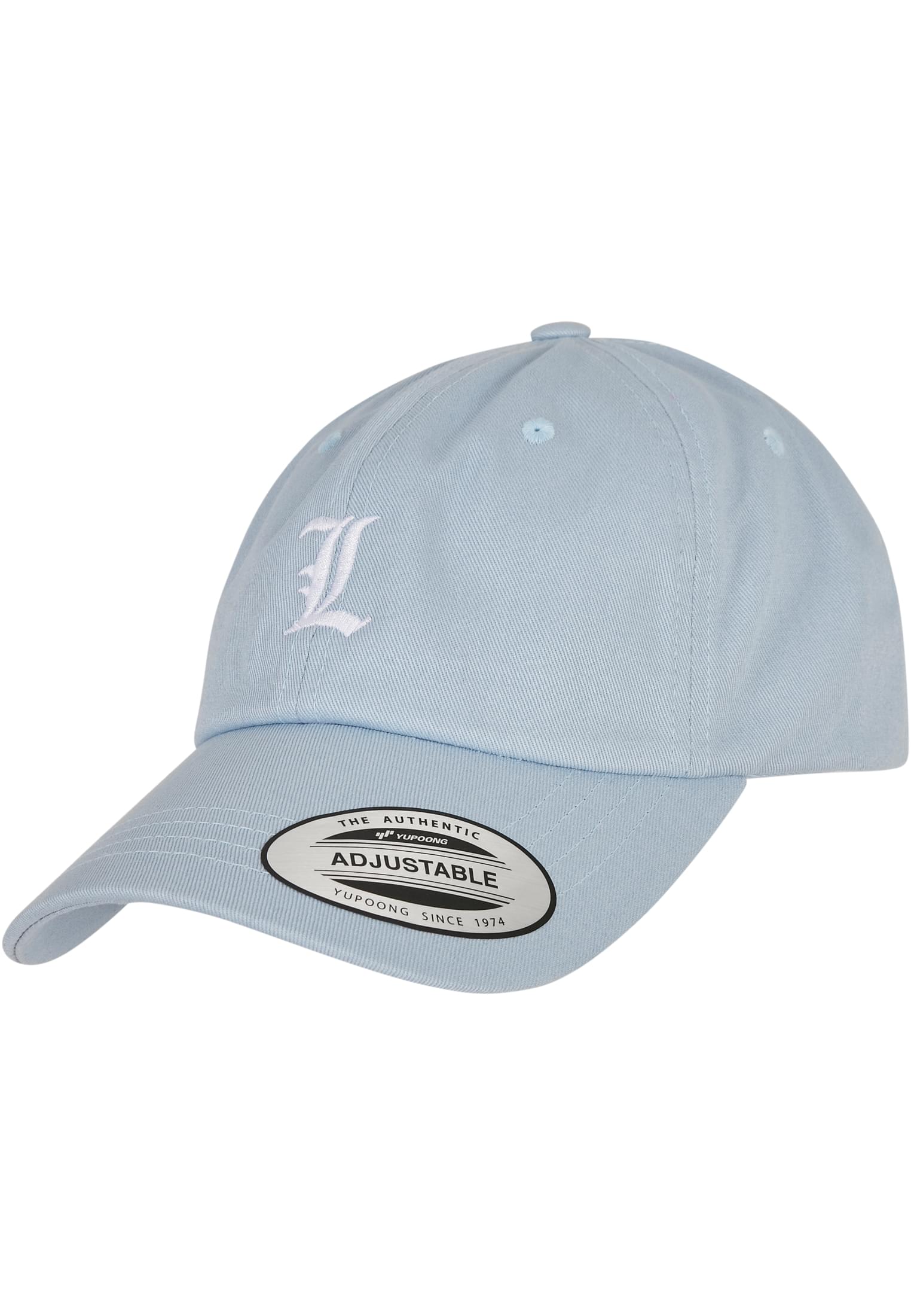 Letter Light Blue Low Profile Cap L