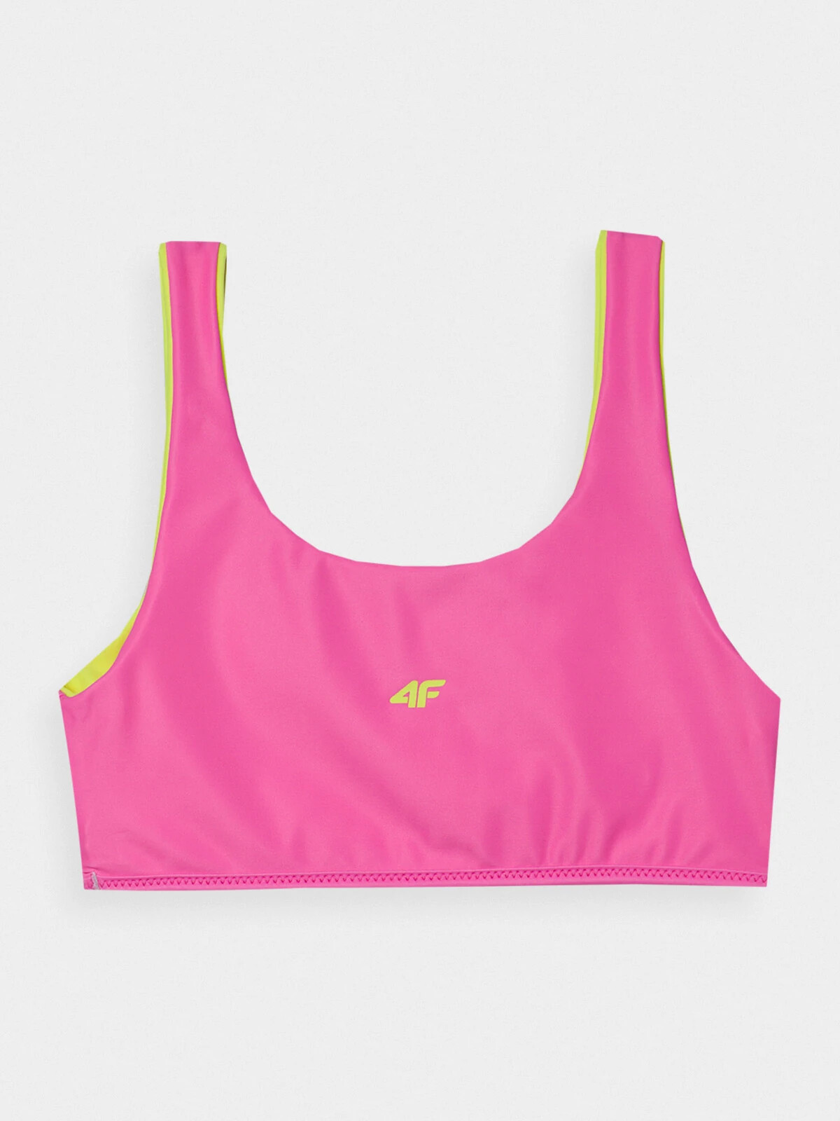 Girls' 2-piece swimsuit 4F - green/pink