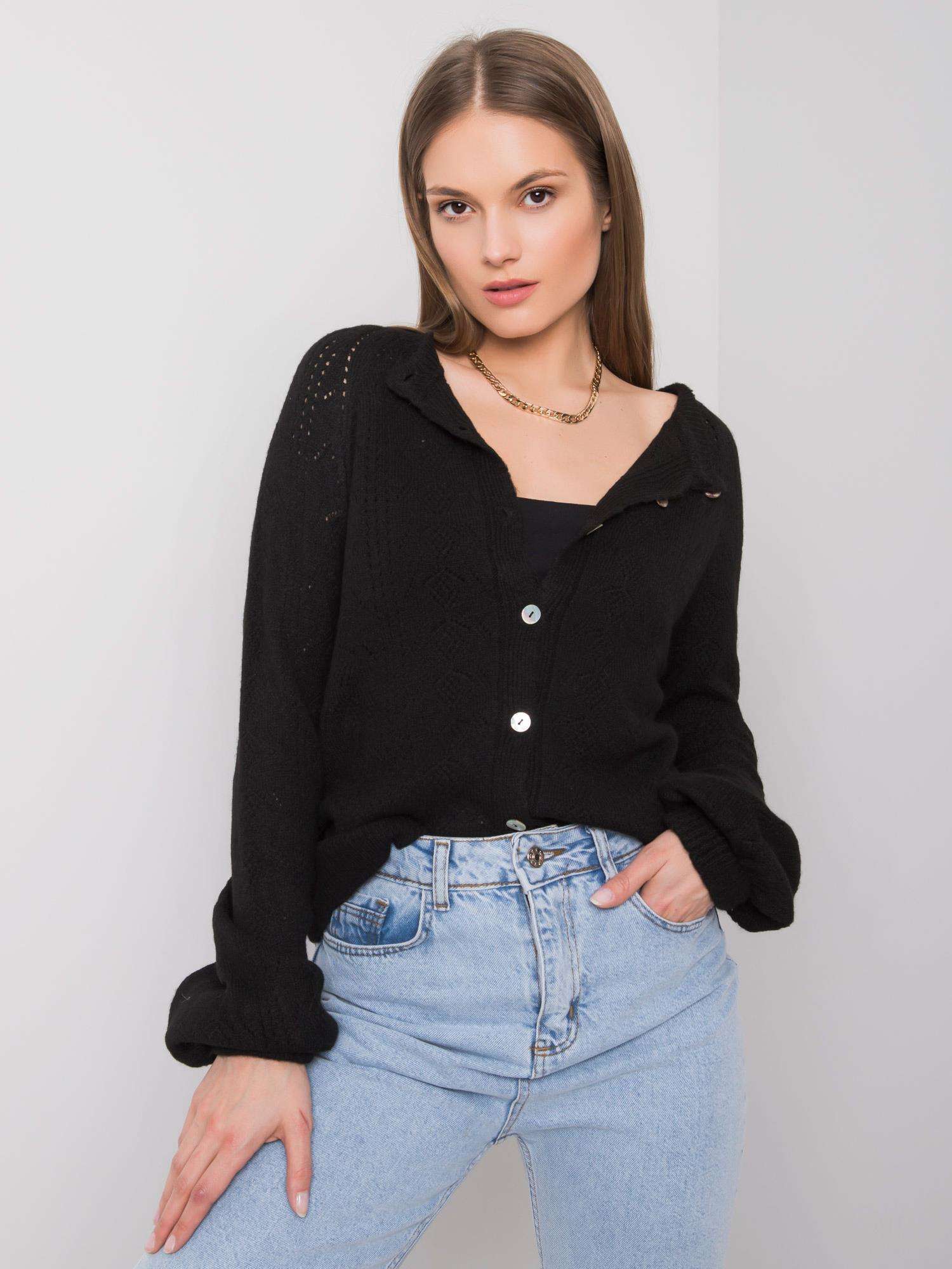 Black Cardigan By Serenity RUE PARIS