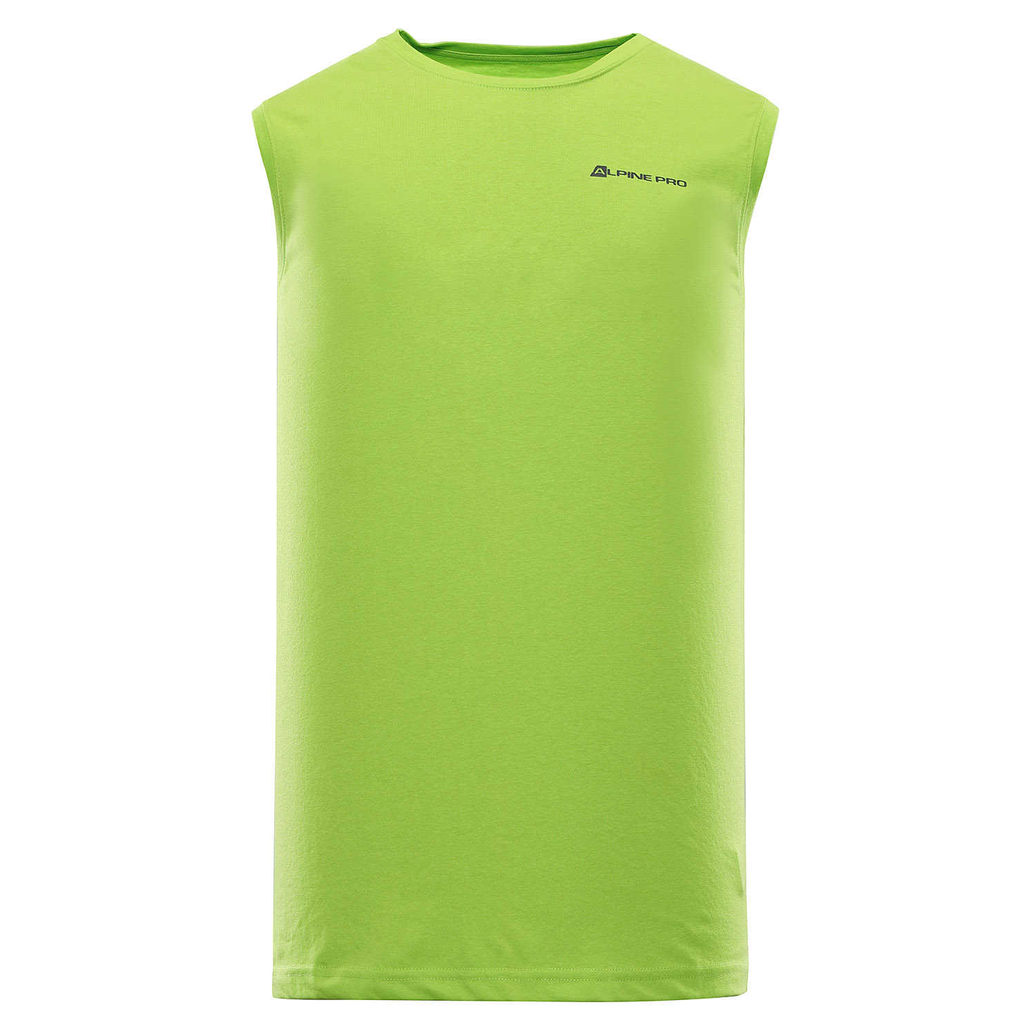 Man Quick-drying Tank Top ALPINE PRO QARET Lime Green