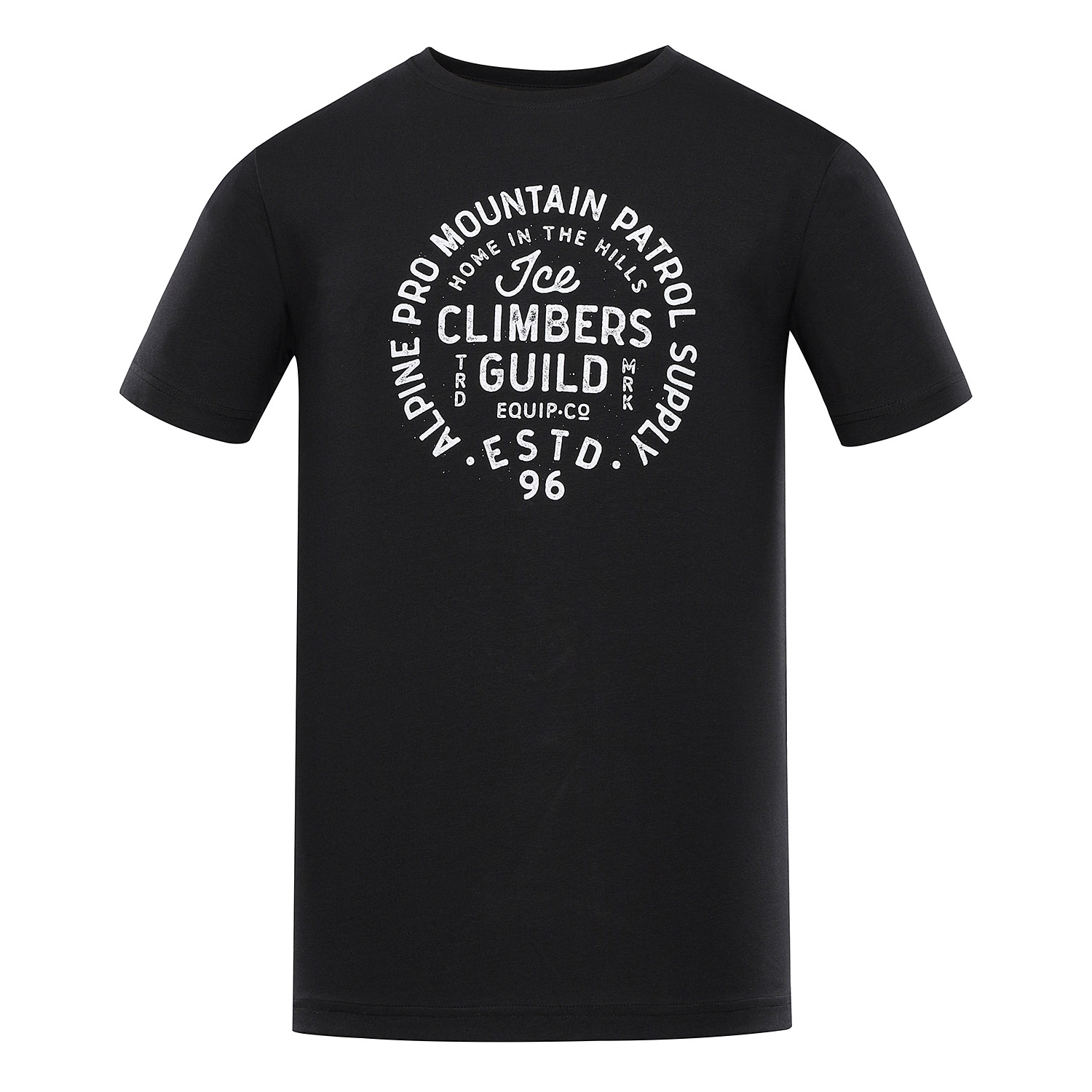 Men's cotton T-shirt ALPINE PRO GARIM black variant pb