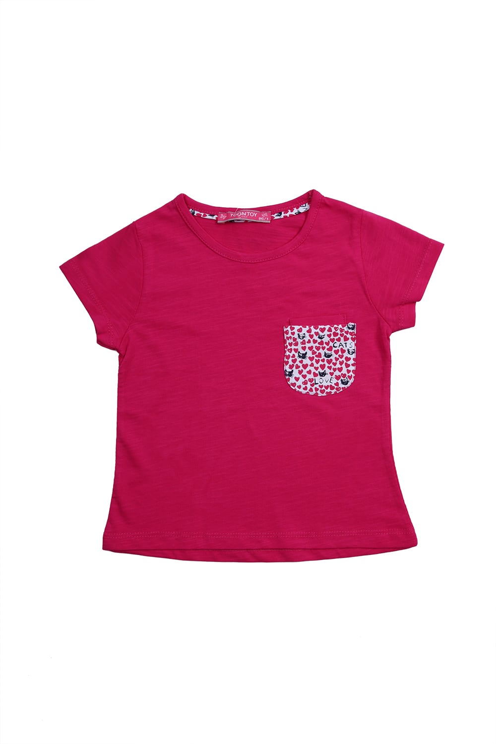 Blouse with pocket amaranth