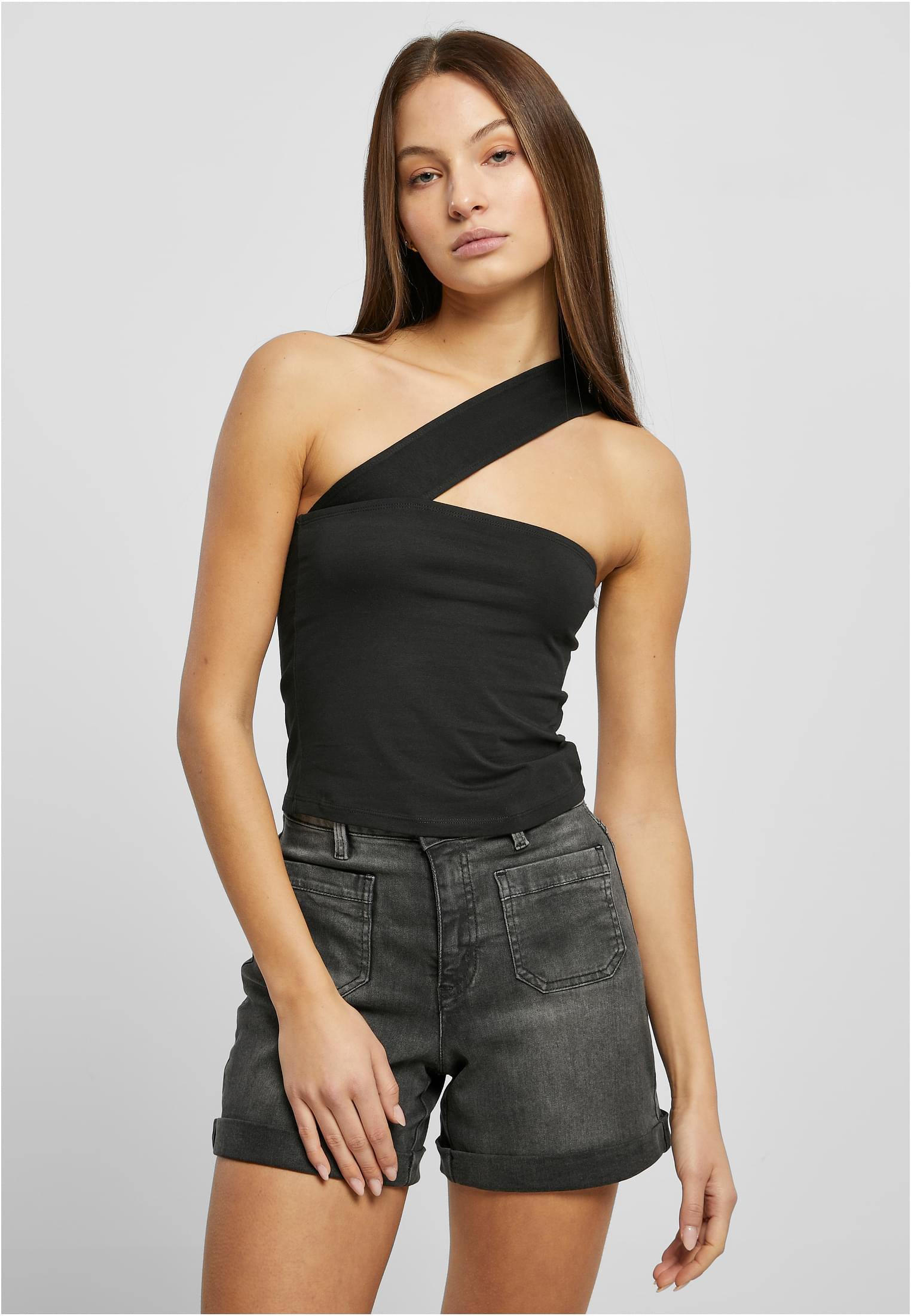 Women's One-strap Top In Black